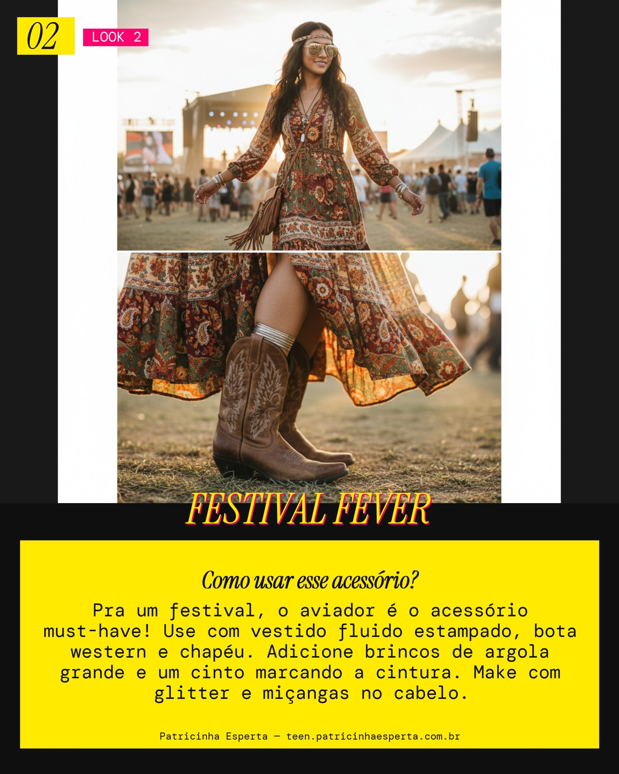 Look 2: Aviador Festival Vibe