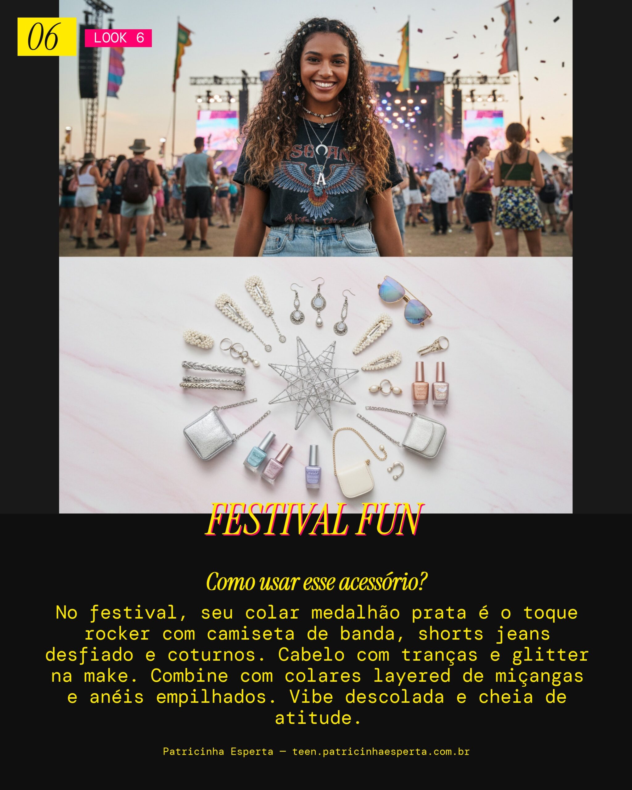 Colar Medalhão: Estilo Único no Festival