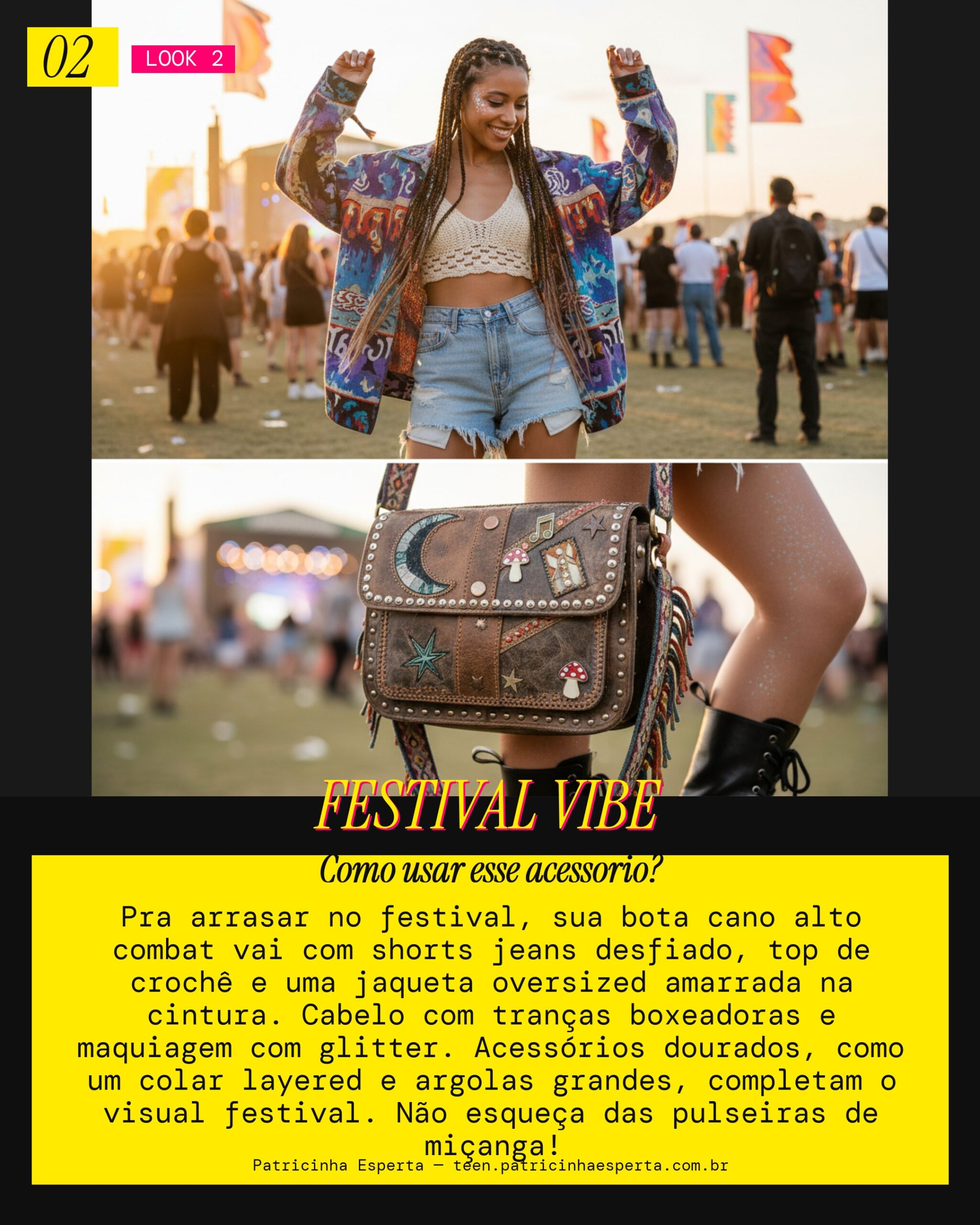 Look 2: Bota Combat Festival Descolado