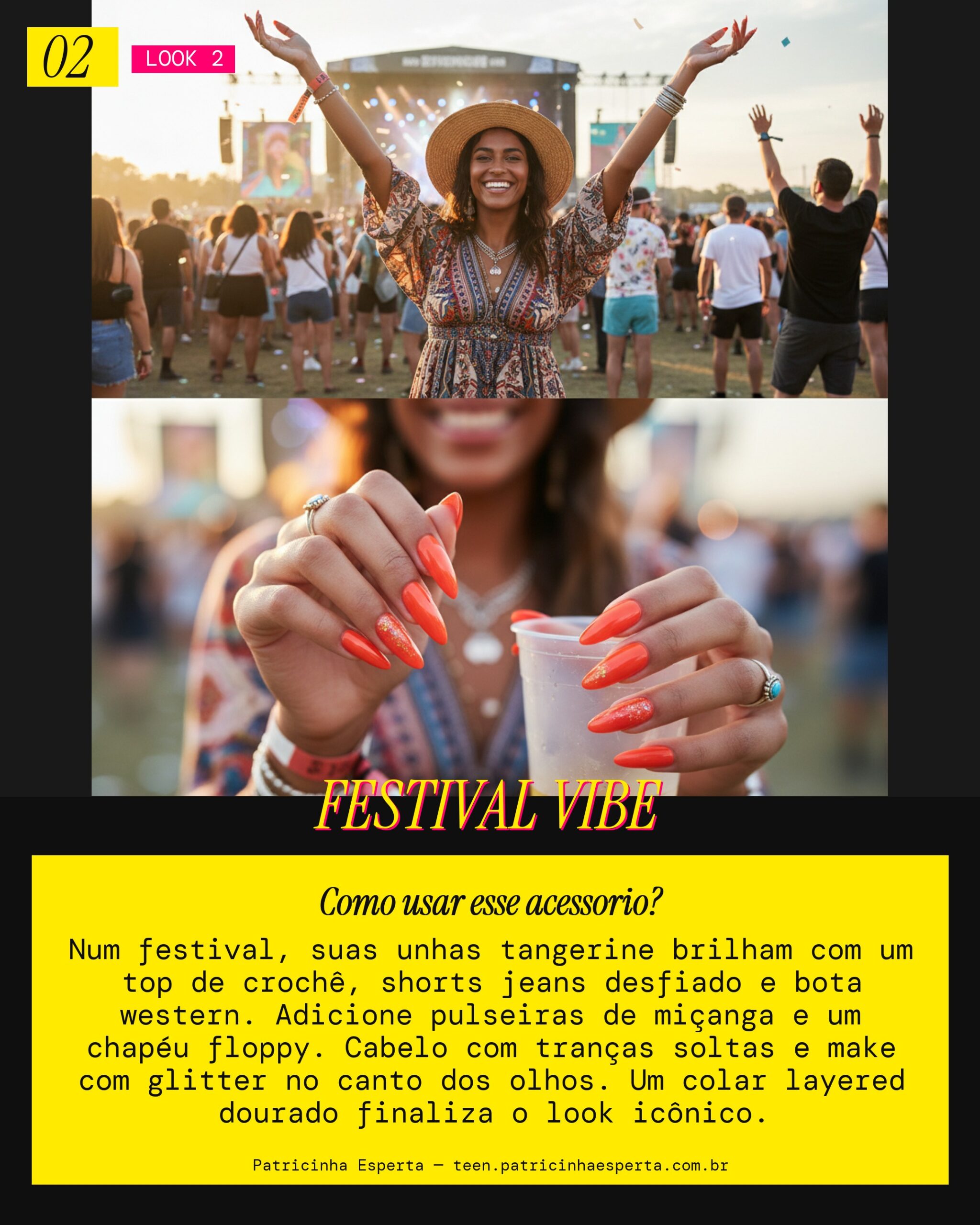 Unhas Tangerine: Festival Vibes