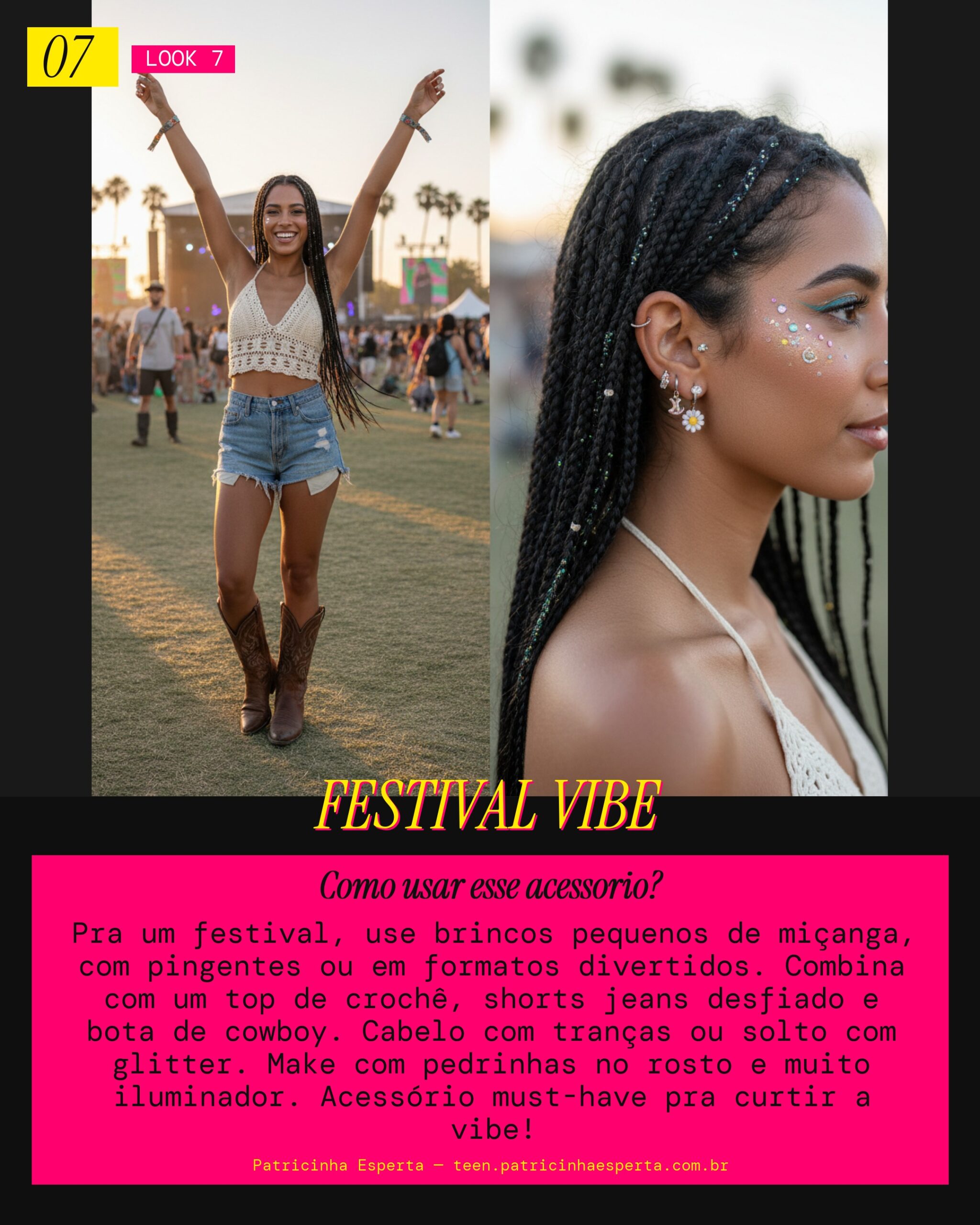 Brinco Pequeno Minimalista: Vibe Festival Descolado