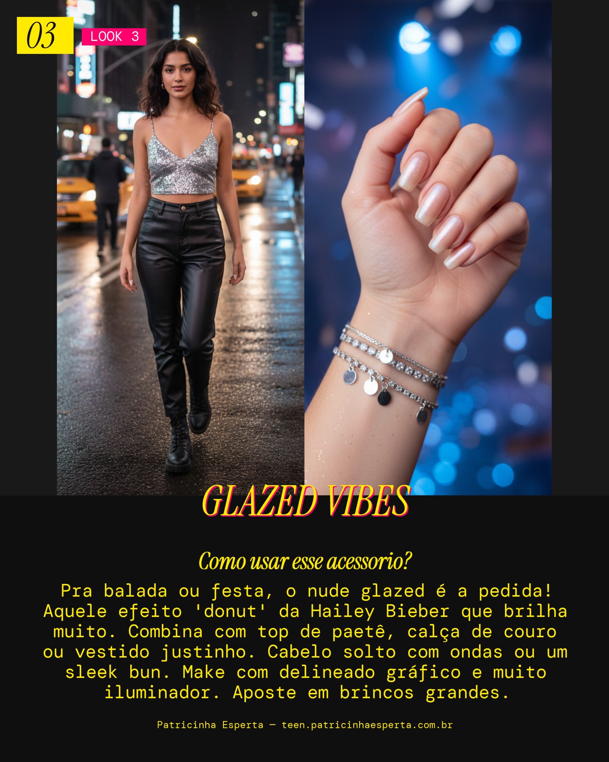 Unhas Nude: Rolê Noturno Shine