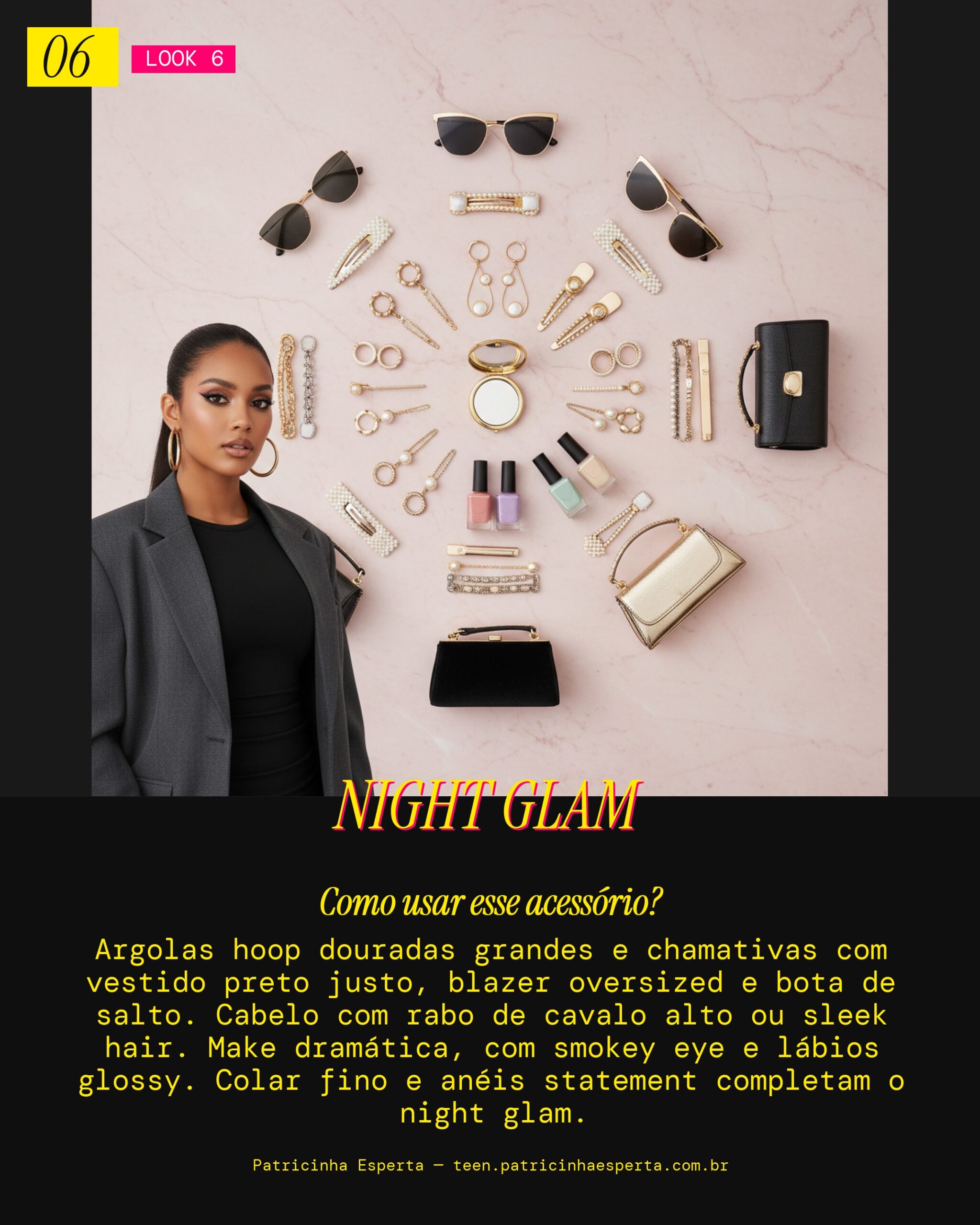 Brinco Hoop Dourado: Vibe Festa Noturna