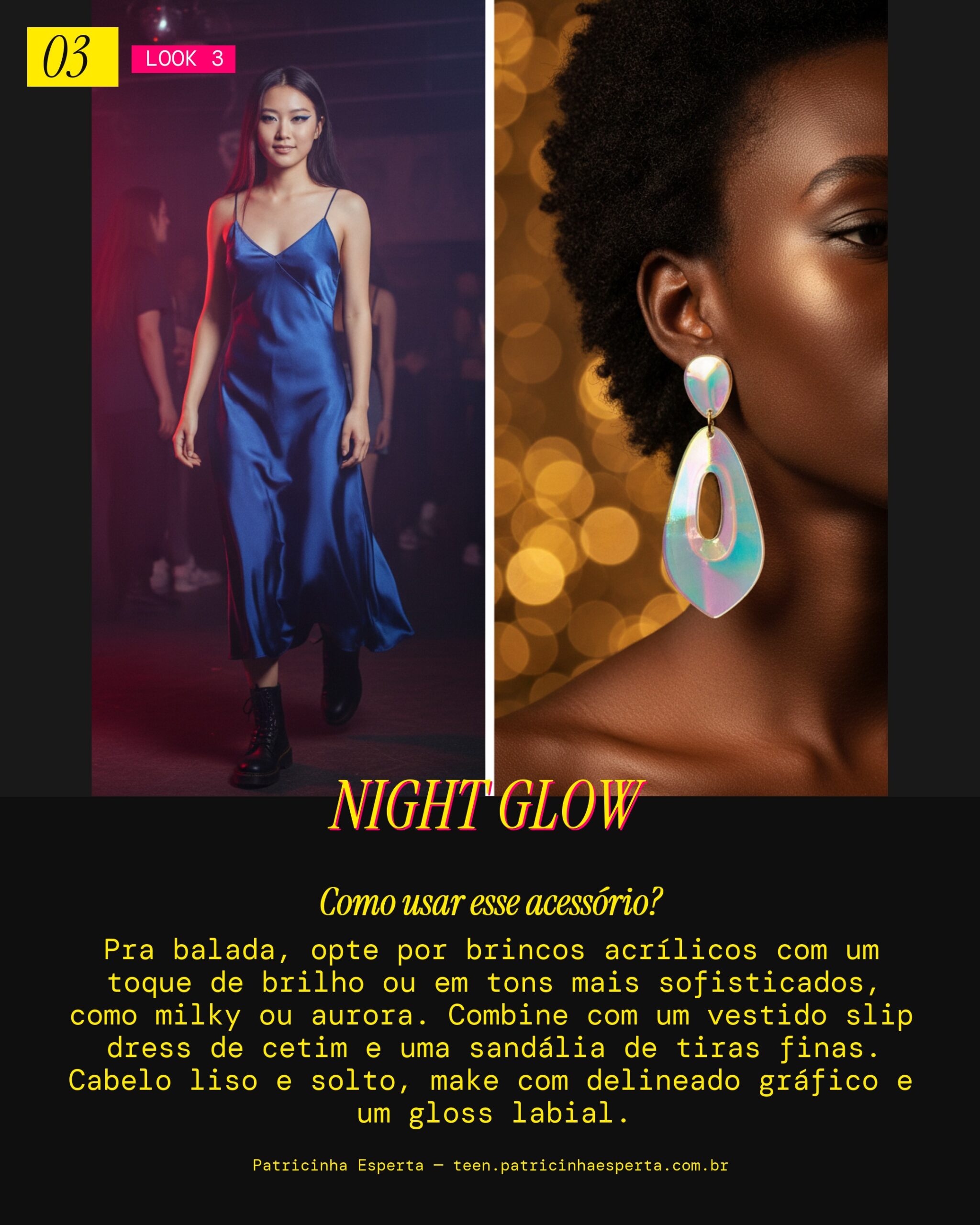 Brincos Acrílico na Balada