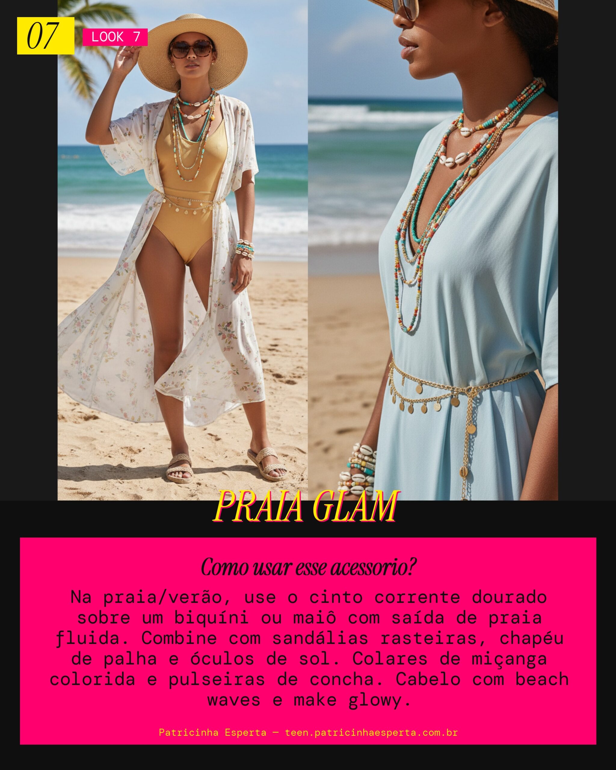 Cinto Corrente: Vibe Verão à Beira-Mar