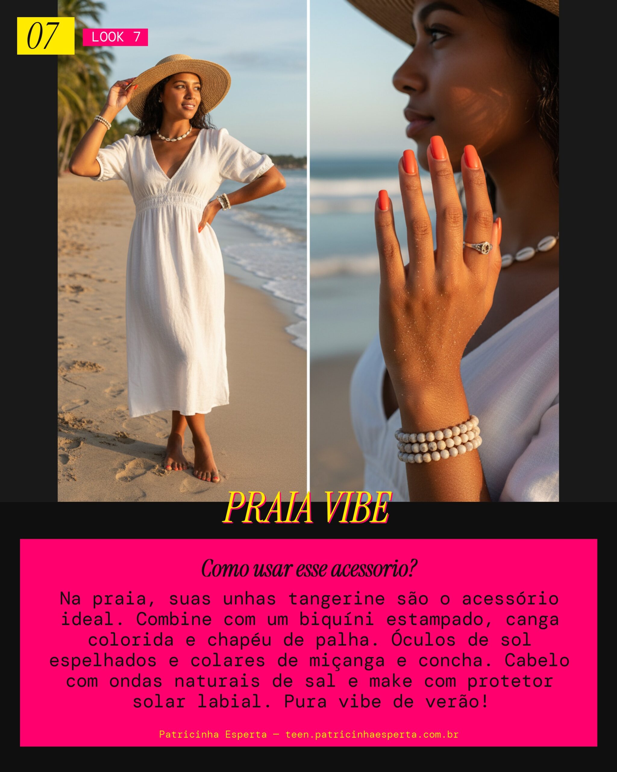 Unhas Tangerine: Beach Babe