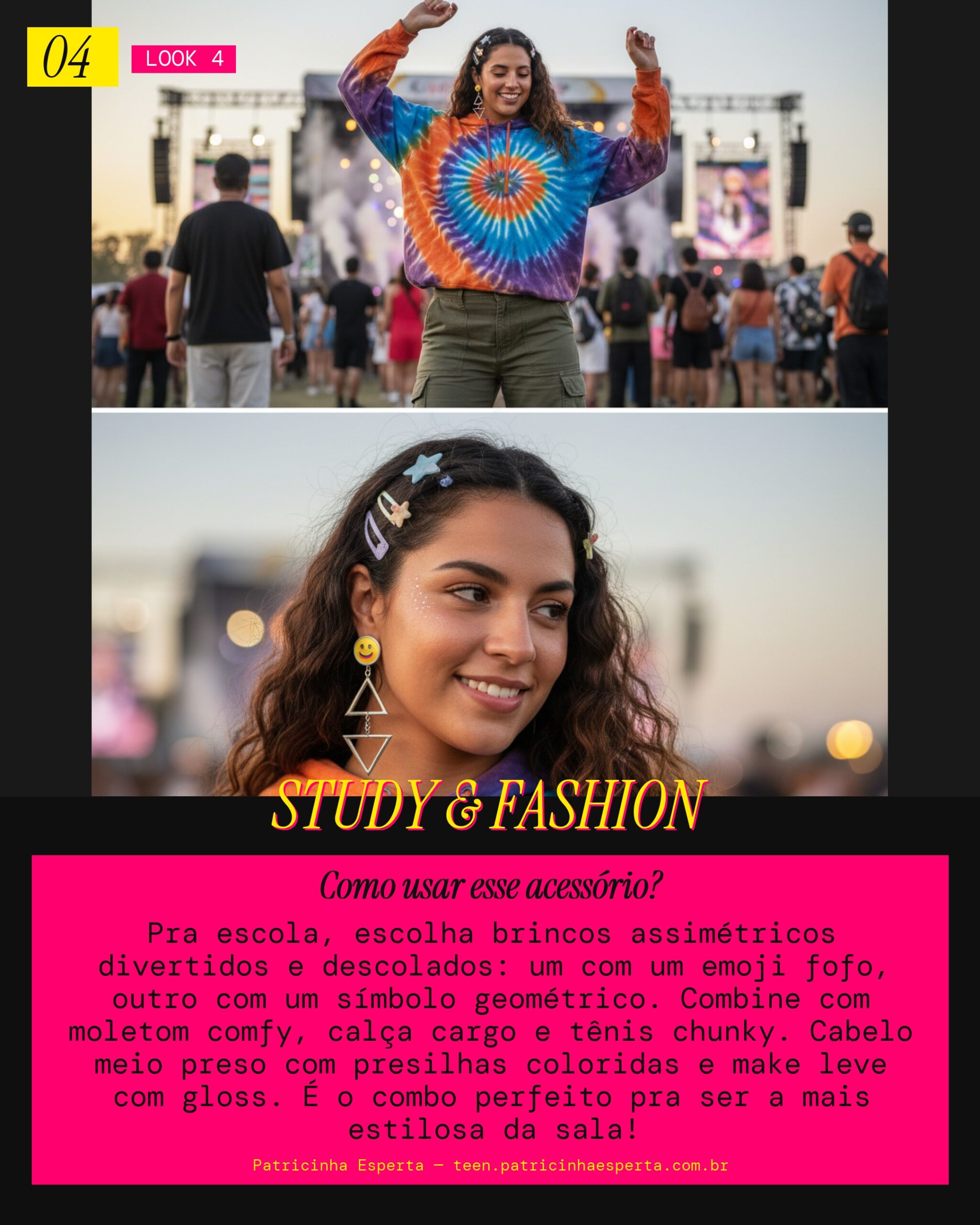 Brinco Assimétrico: School Style