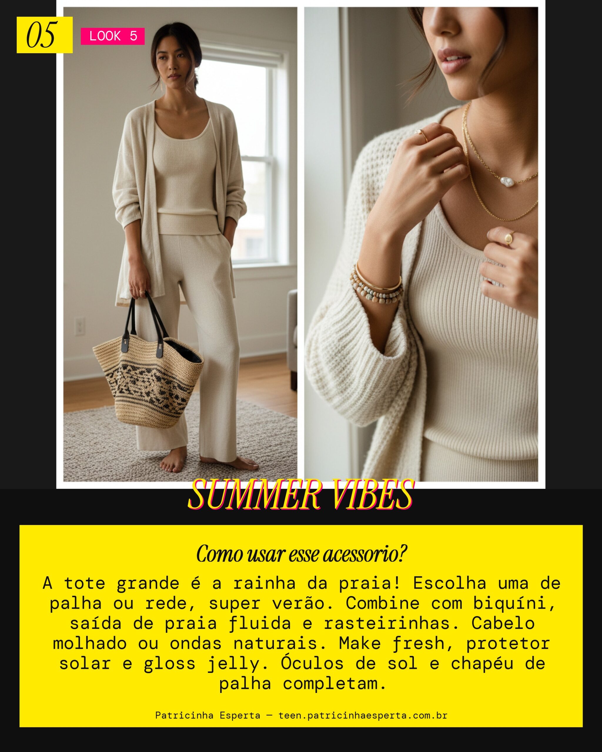 Look 5: Tote Beach Babe