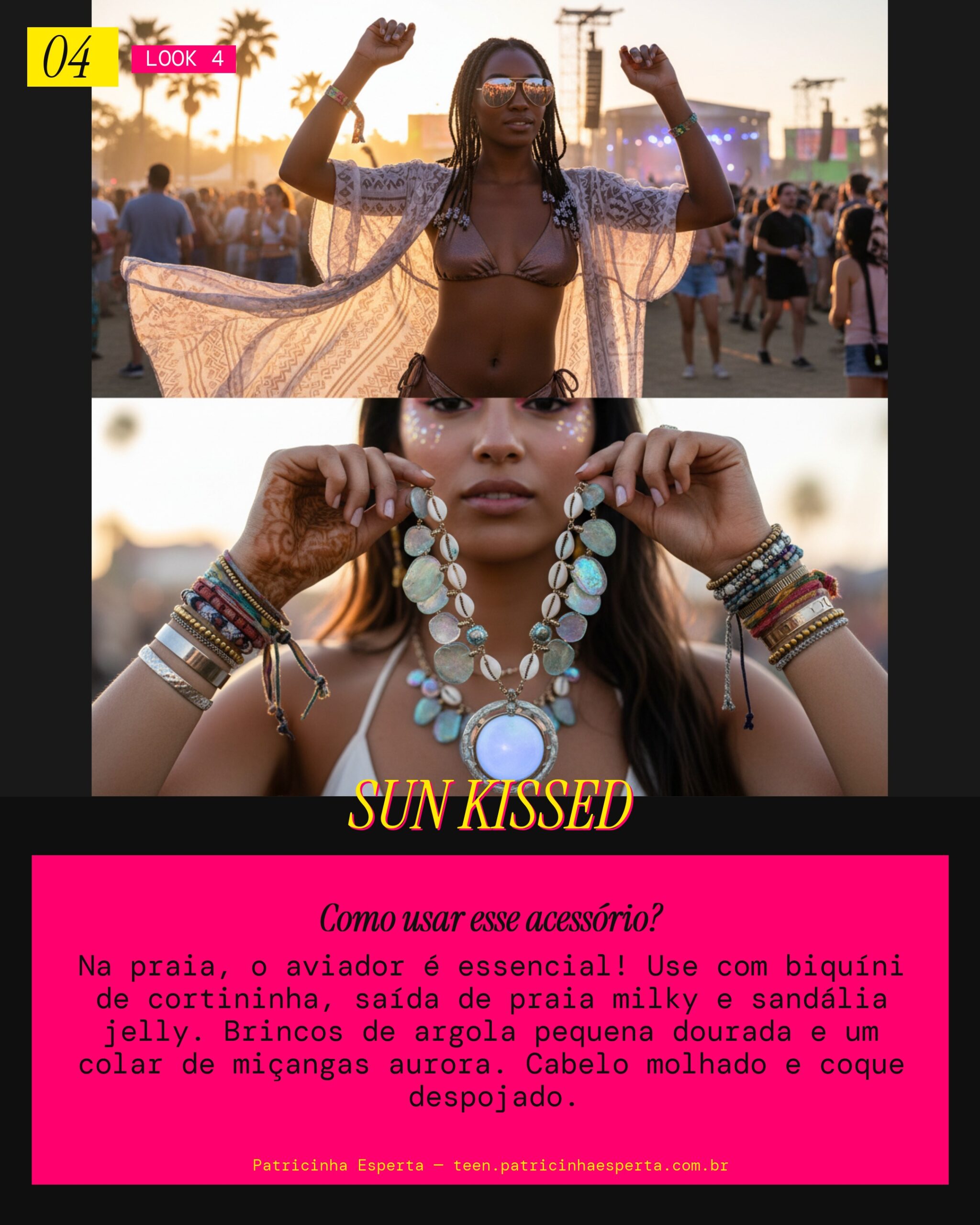 Look 4: Aviador Beach Day Glam