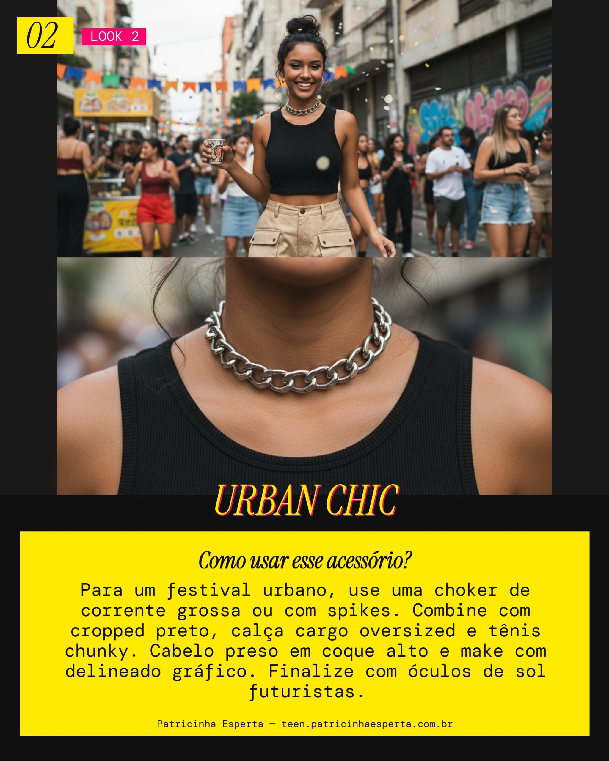 Choker Festival Urbano: Edgy e Street Style