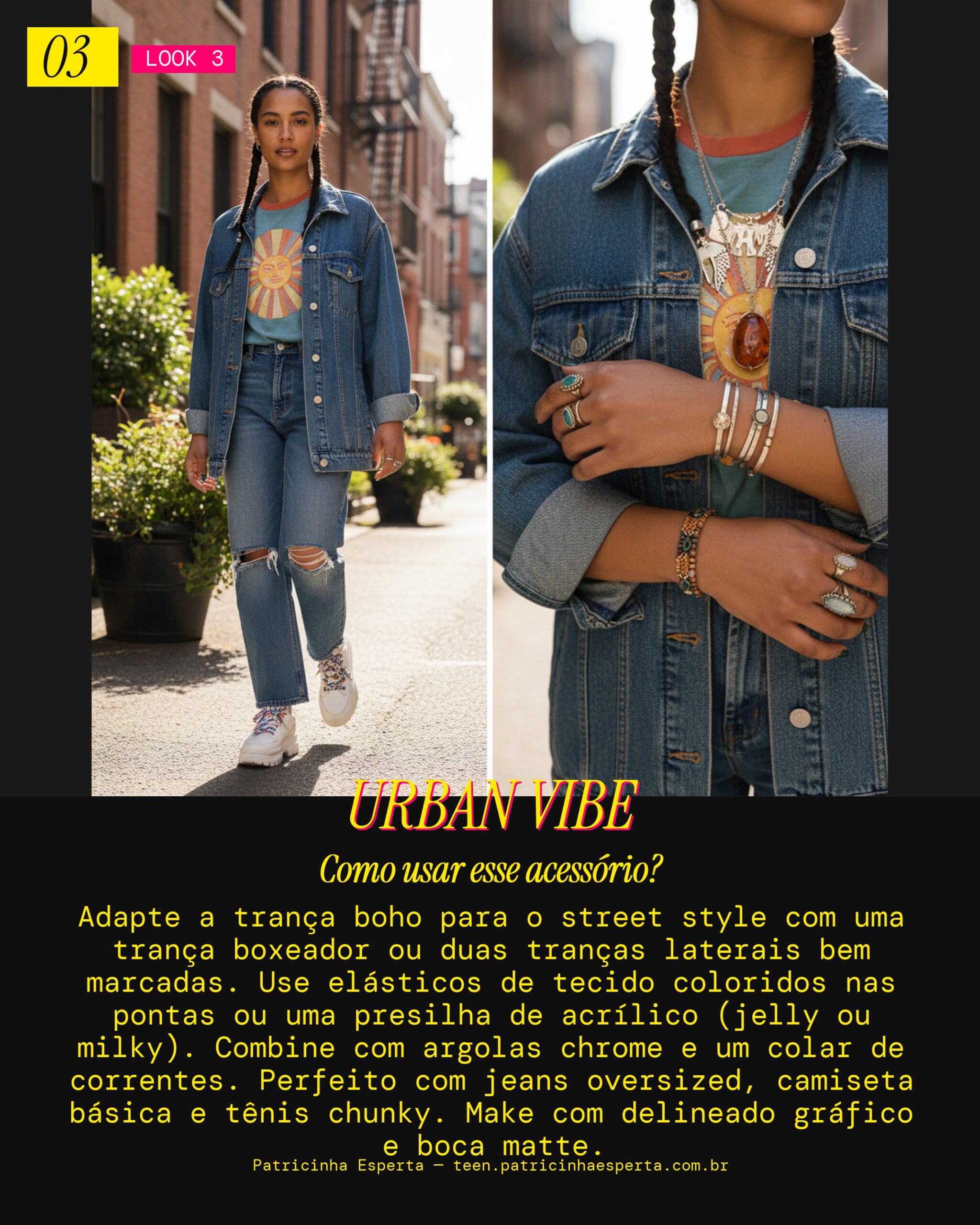 Trança Boho Urbano: Street Style Cool