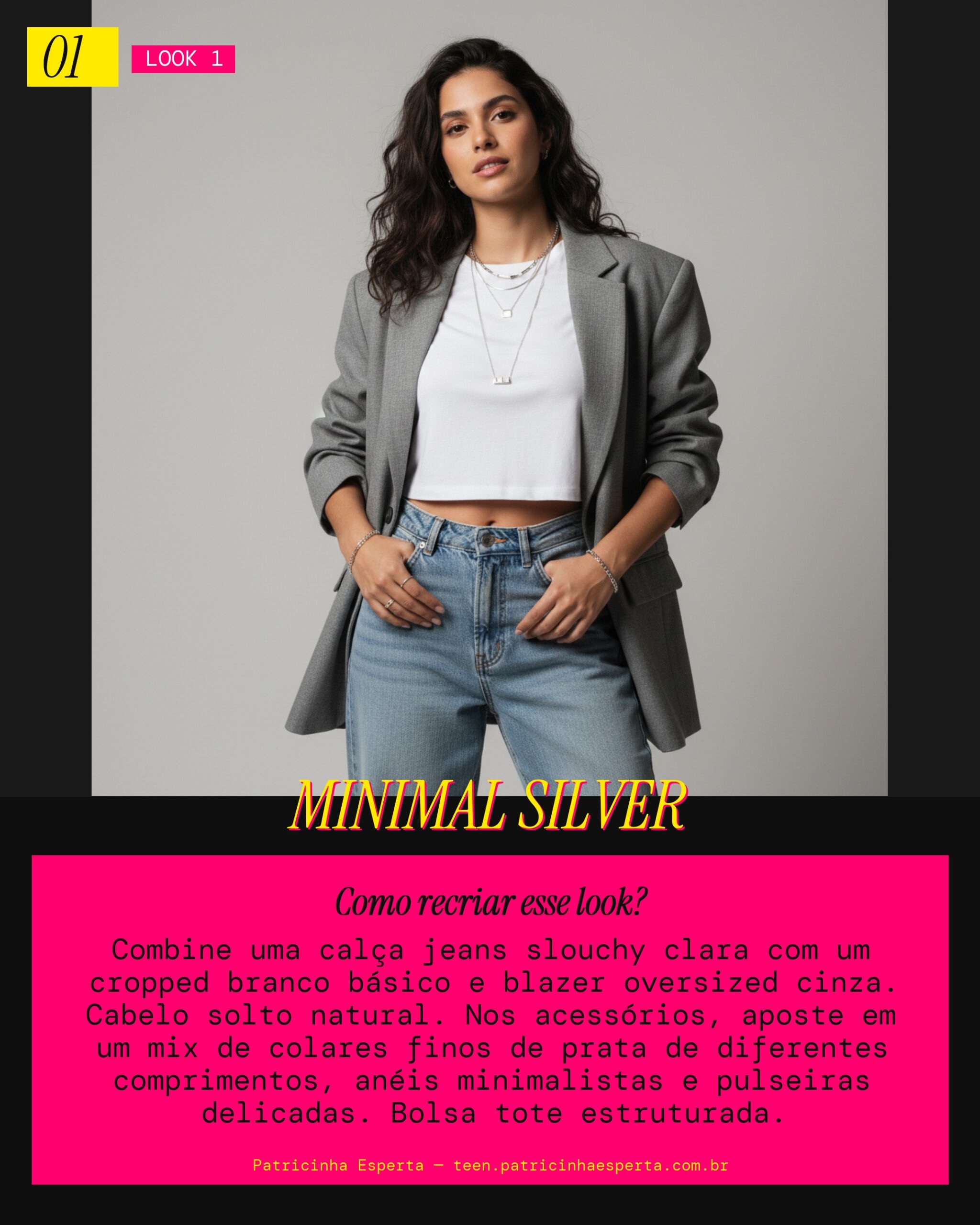 Look 1: Casual Chic Minimalista