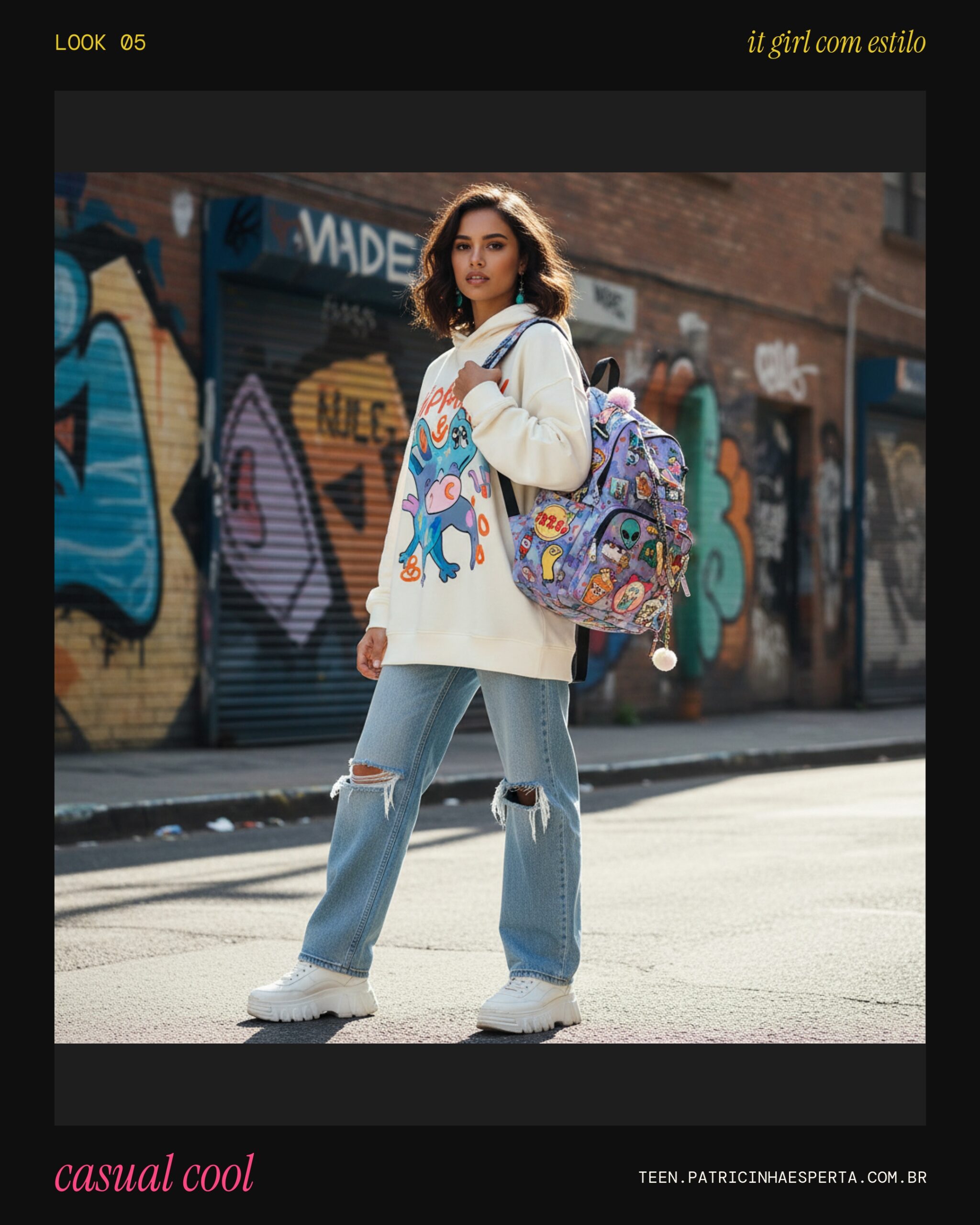 Look 5: Casual Cool com Peças Oversized