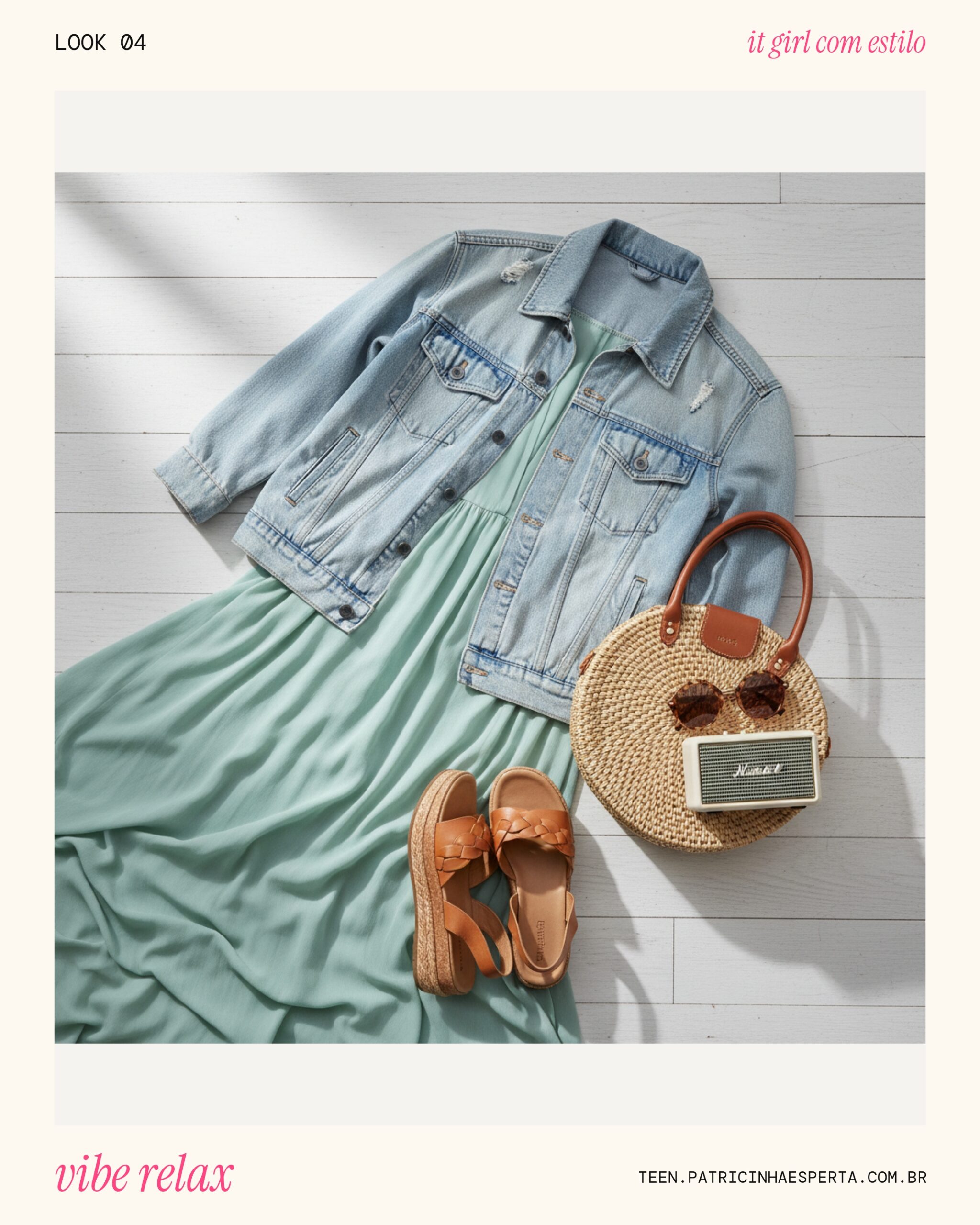 Look 4: Flat lay boho