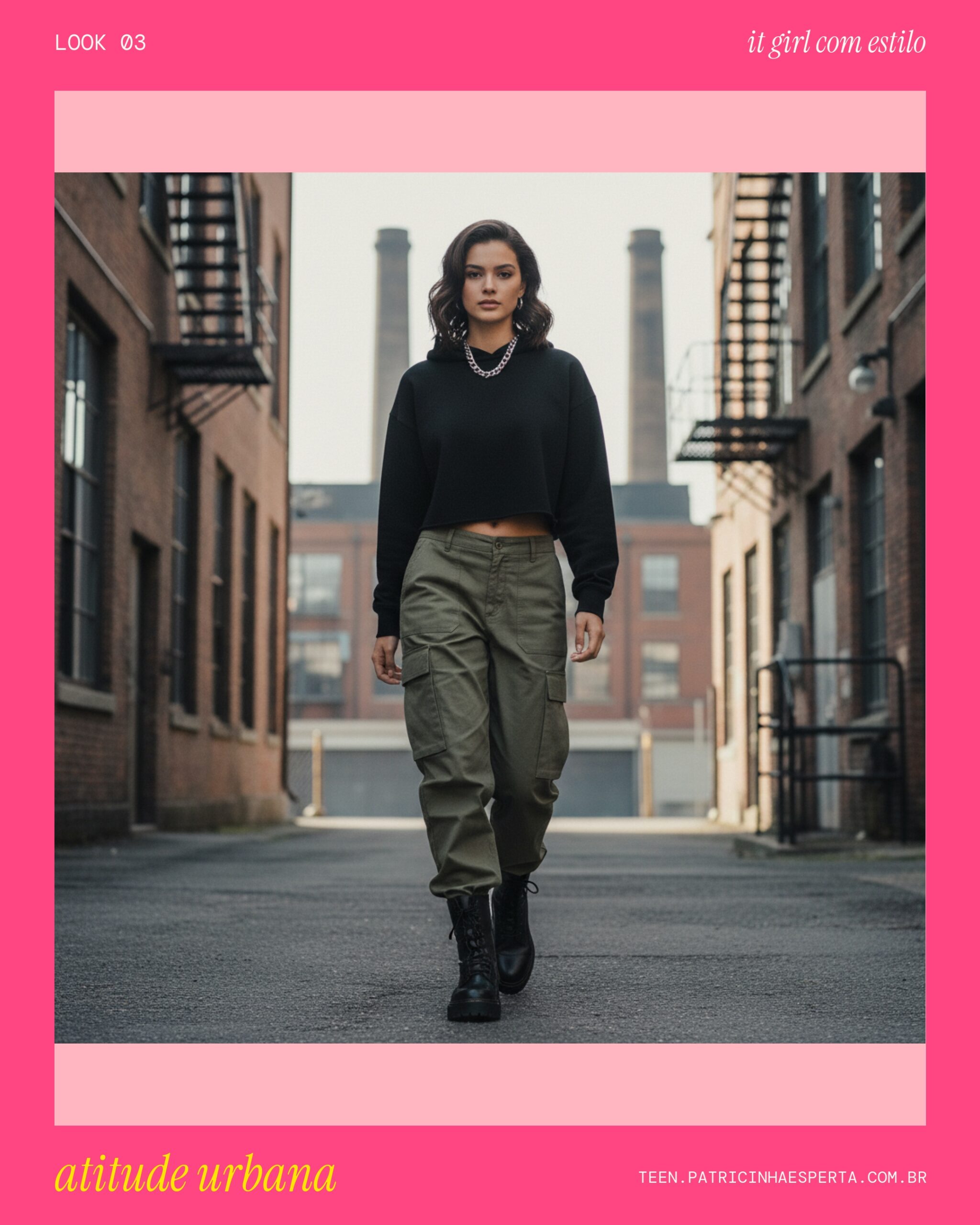 Look 3: Street Style com Cargo