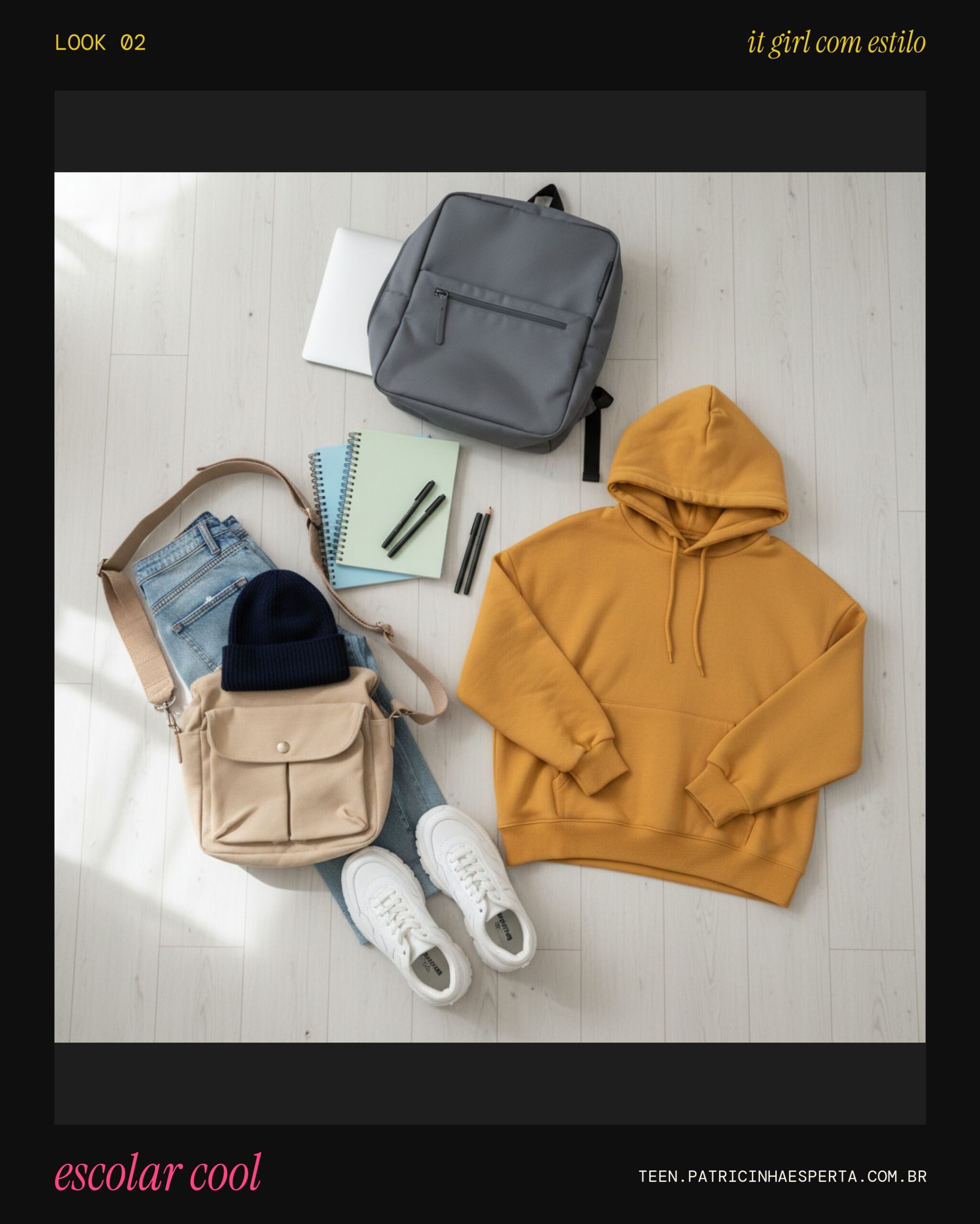 Look 2: Aesthetic Escolar Cool