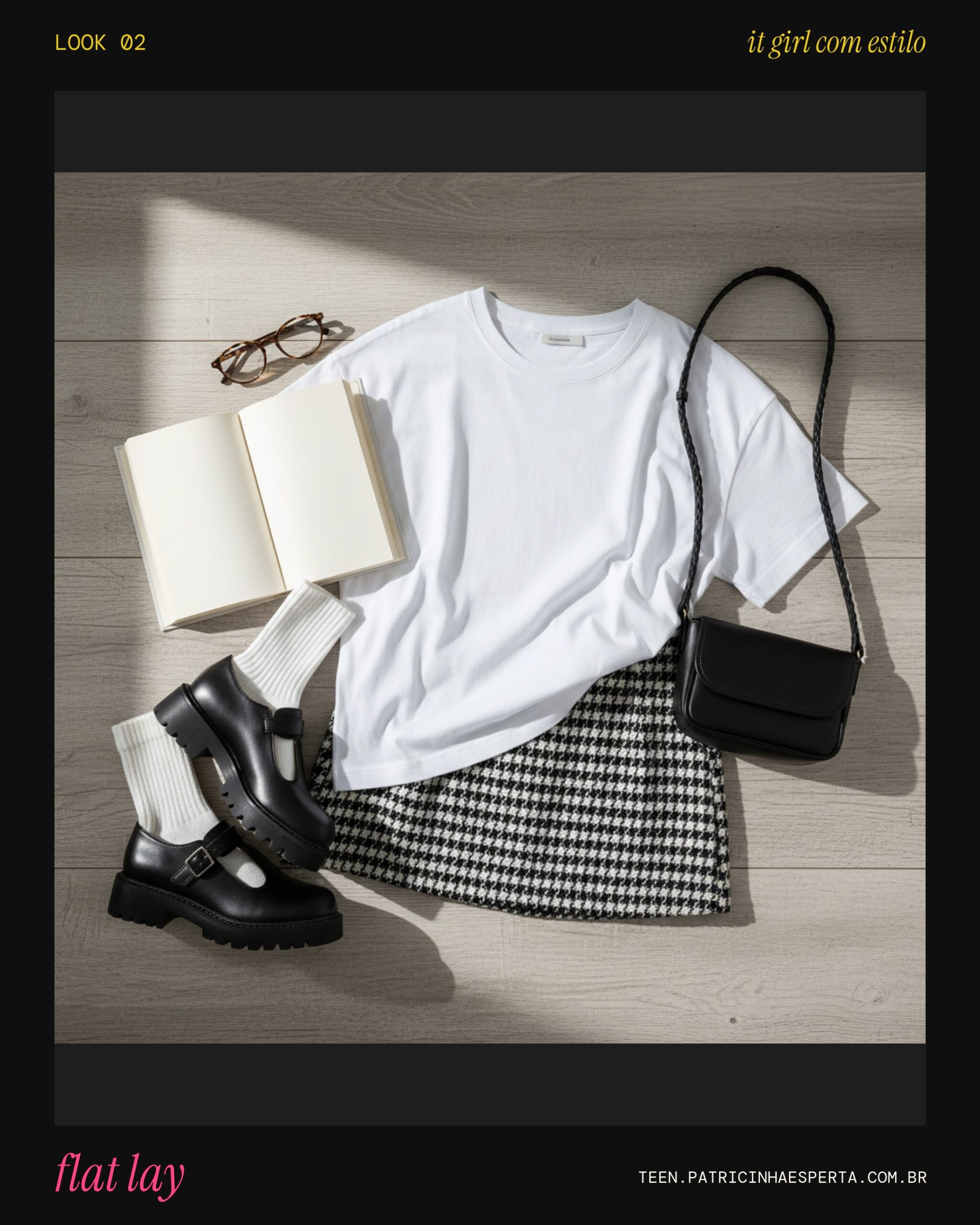 Look 2: Flat Lay Escolar Descolado