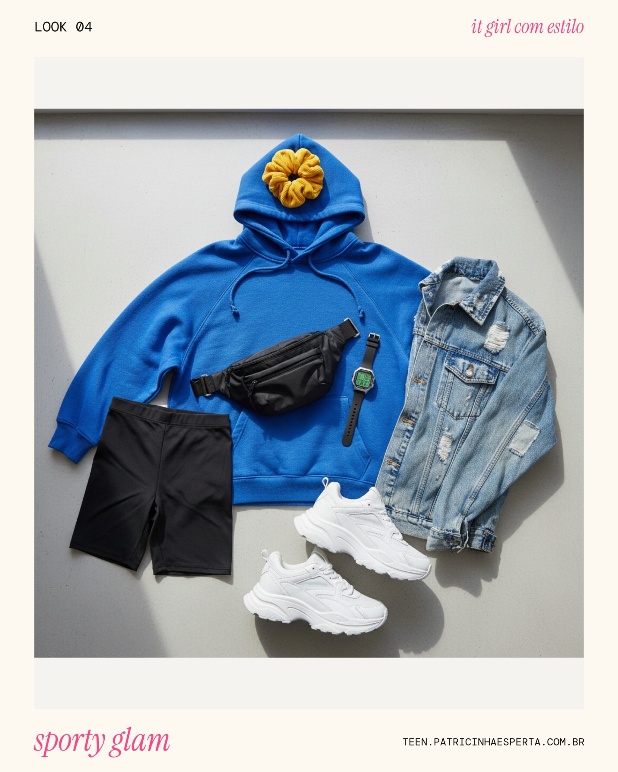 Look 4: Sporty Glam com um Twist