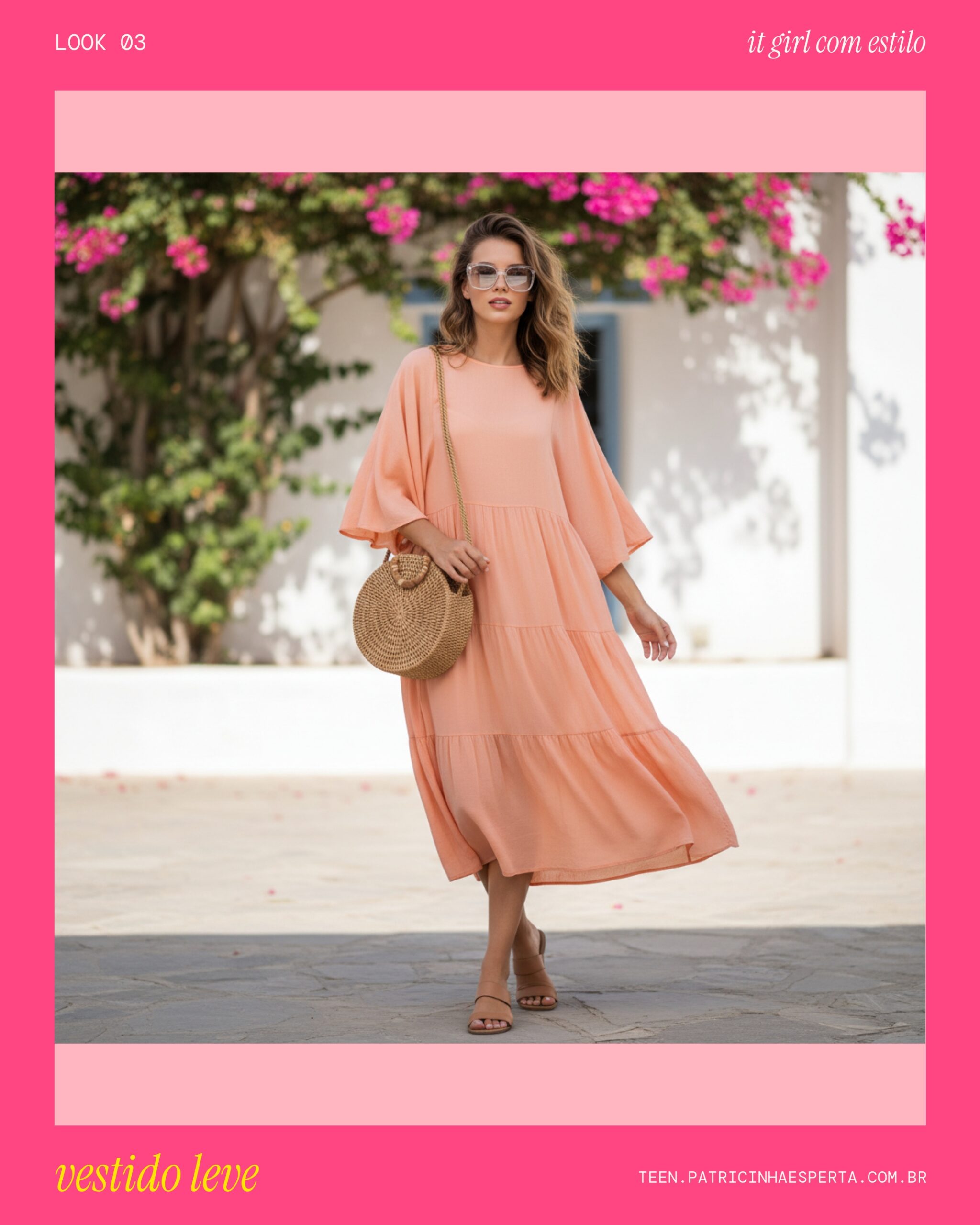 Look 3: Vestido Soltinho e Despojado