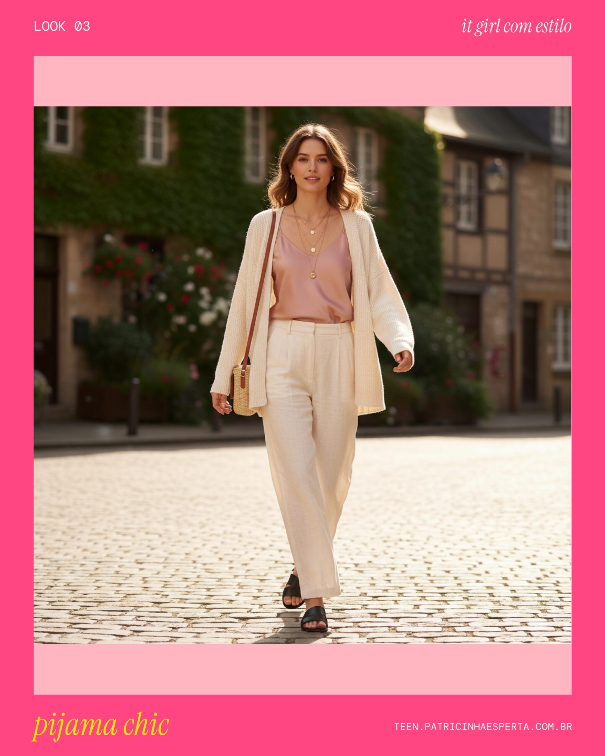 Look 3: Pijama Chic no Rolê
