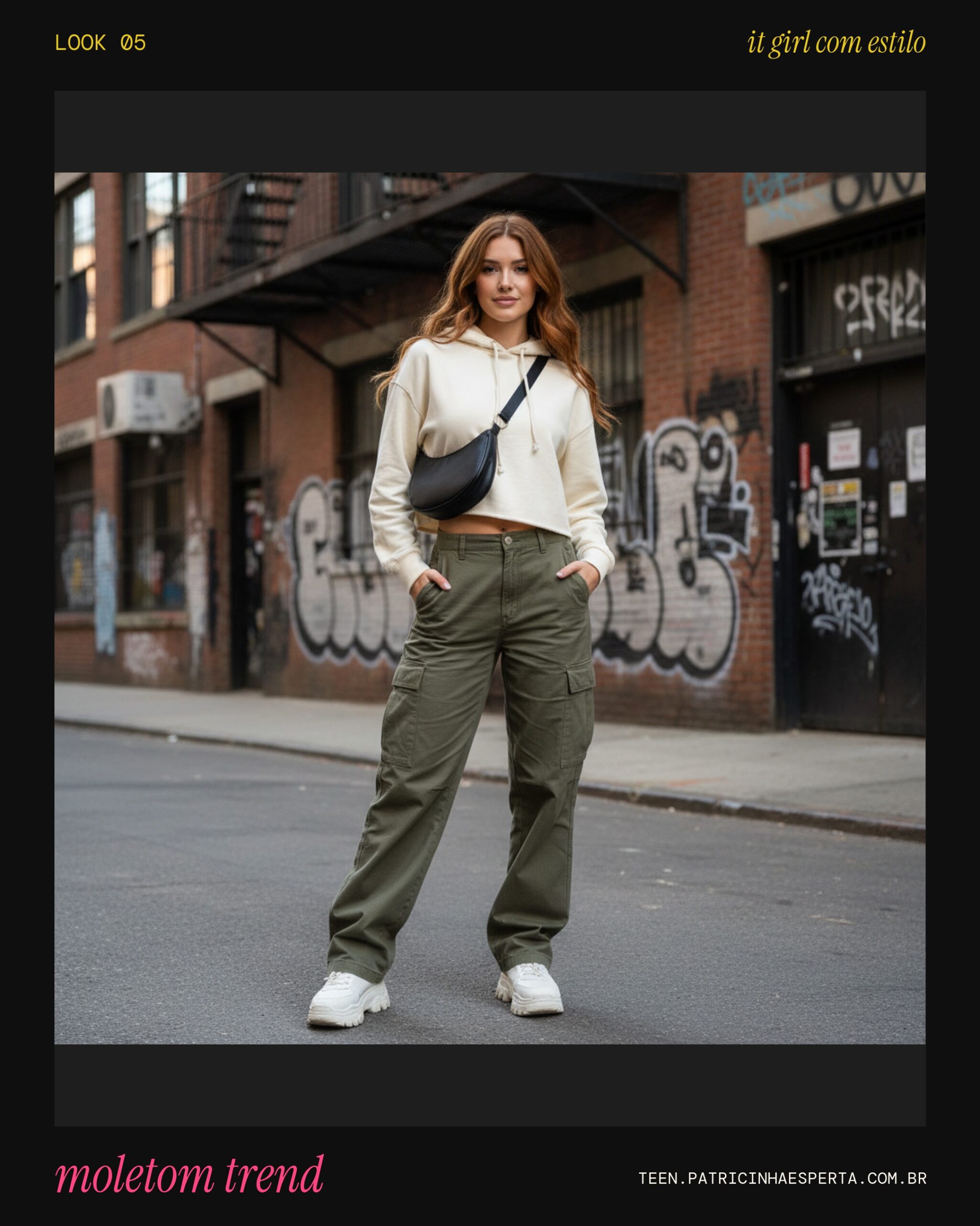 Look 5: Blusa de Moletom Trend