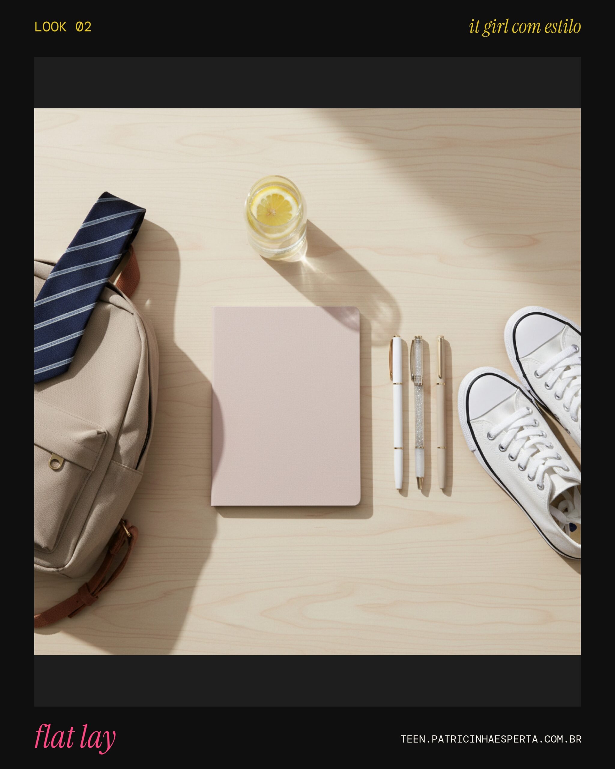 Look 2: Flat Lay Aesthetic Escolar