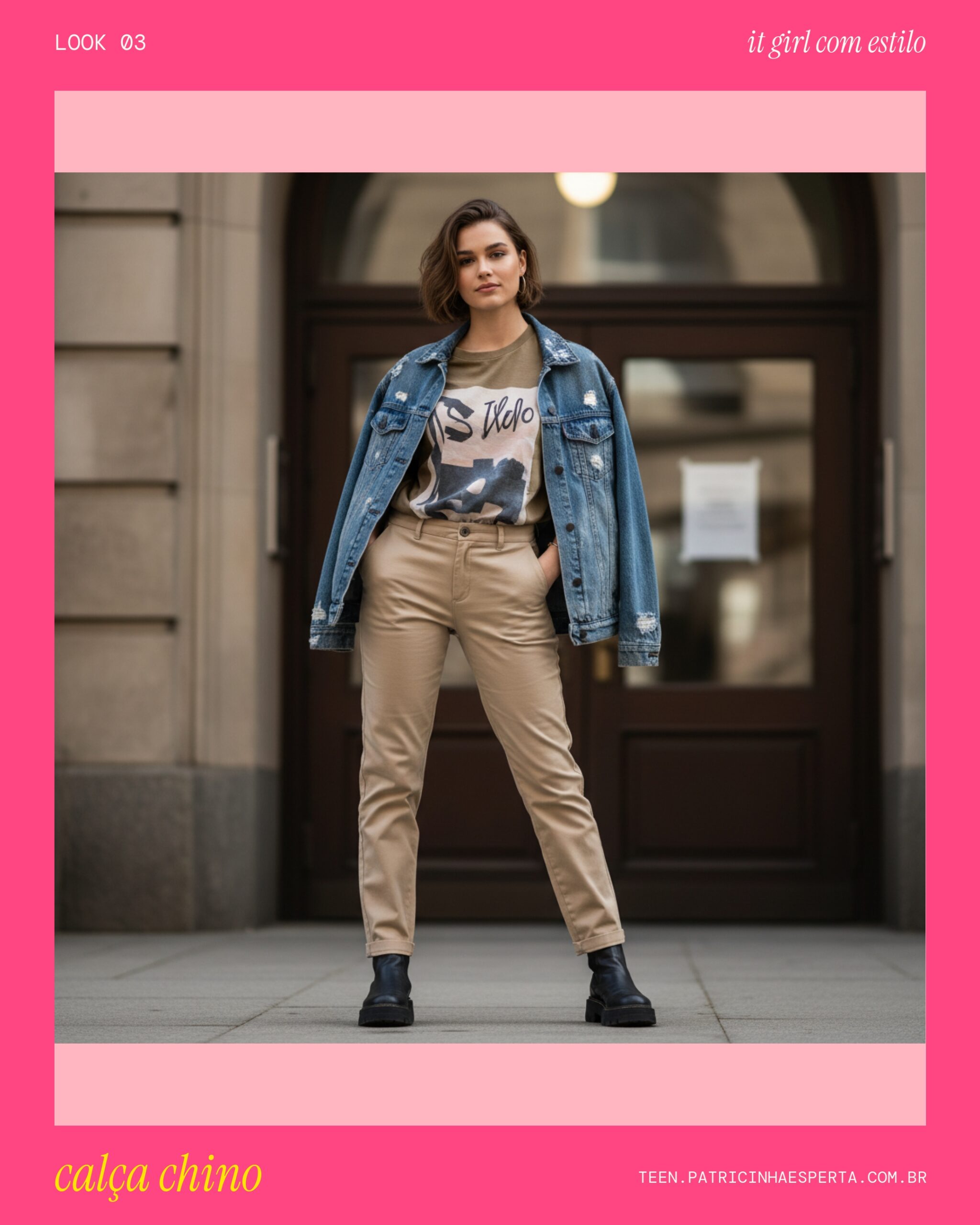 Look 3: Calça Chino Confortável e Descolada