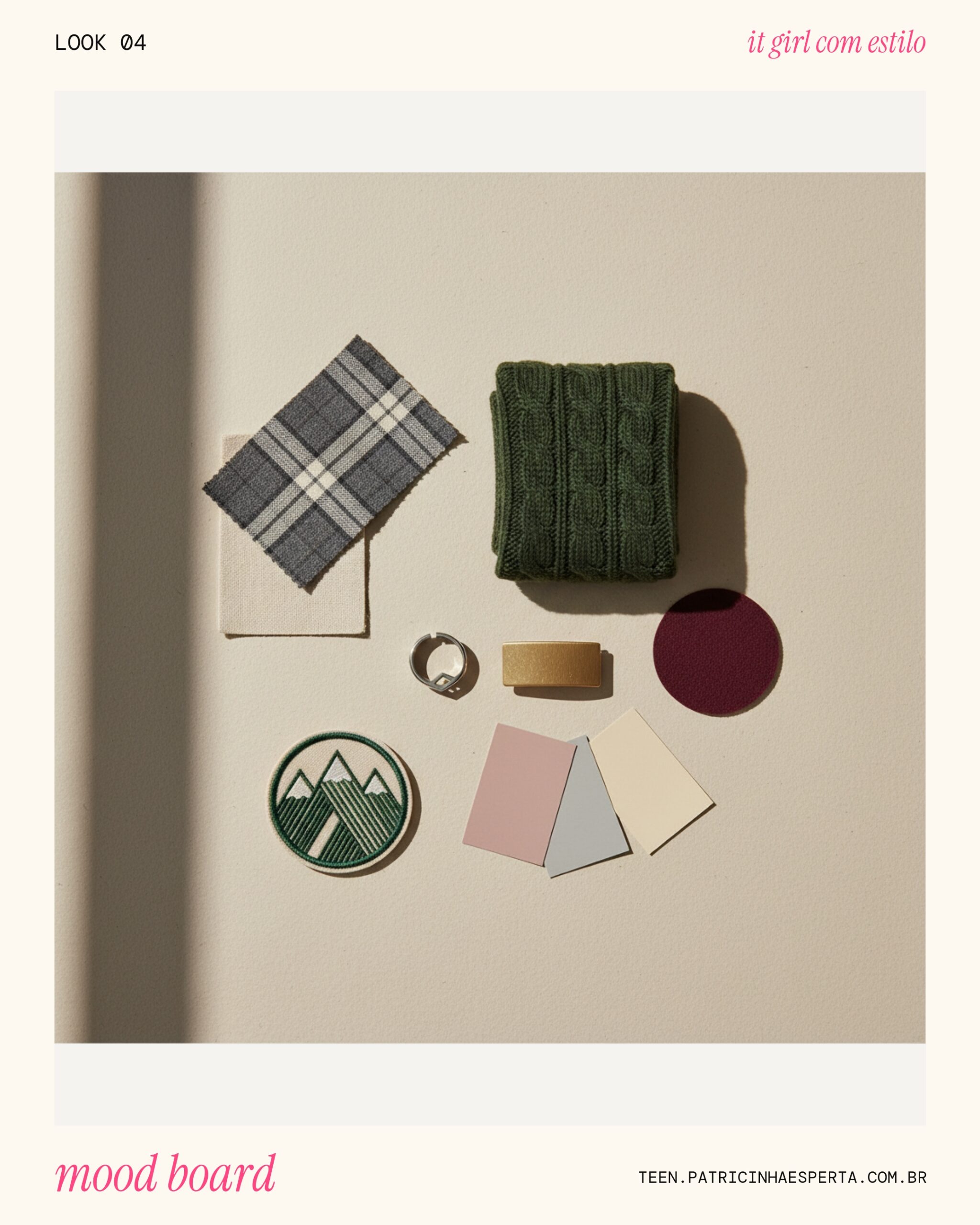 Look 4: Mood Board Cores e Texturas