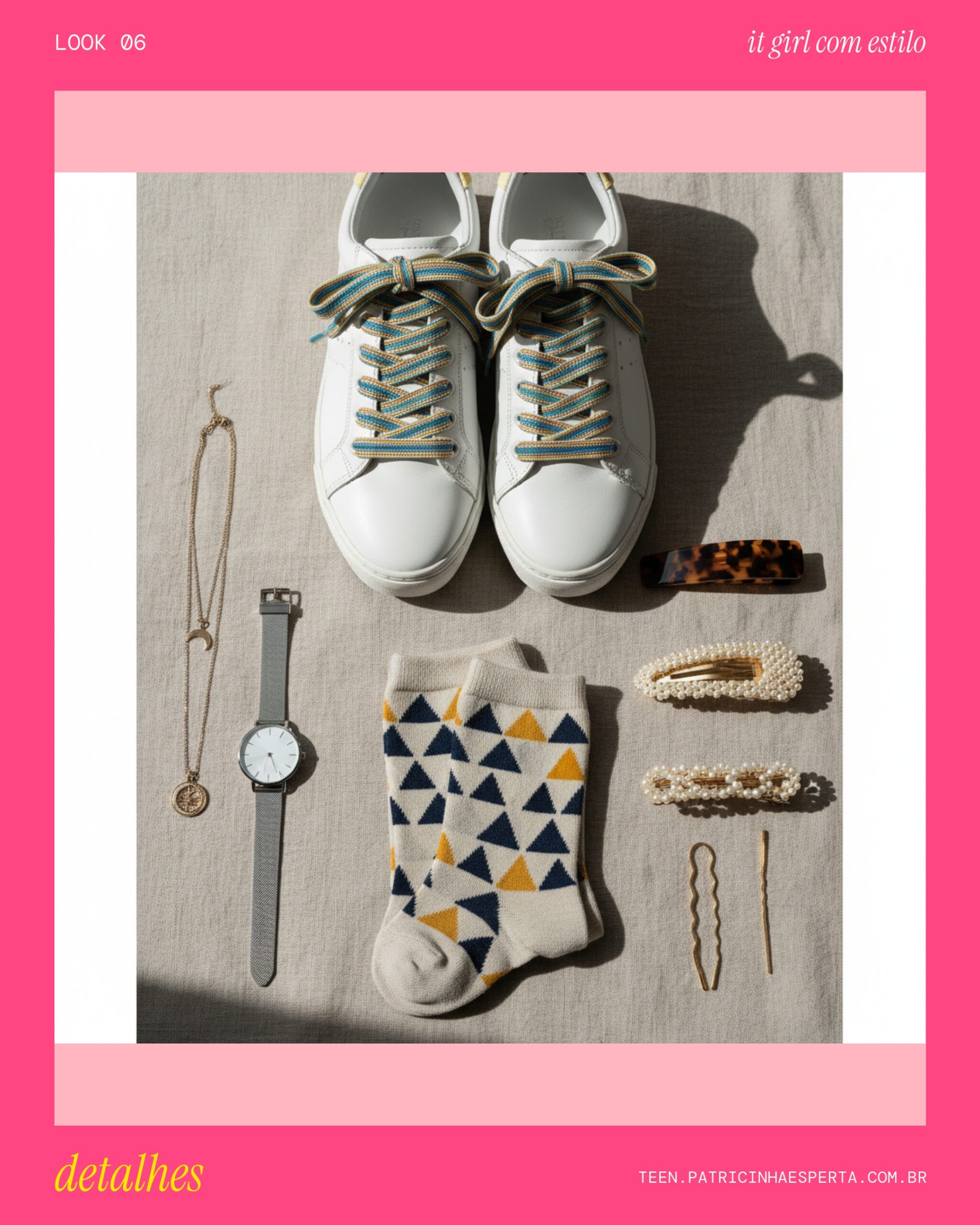 Look 6: Flat Lay Detalhes que Fazem a Diferença
