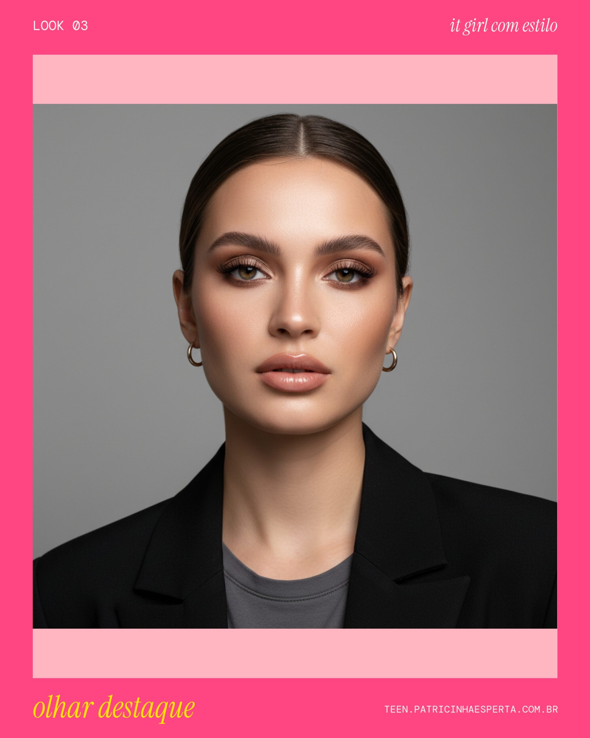 Look 3: Olhar Marcado, Lábios Nude