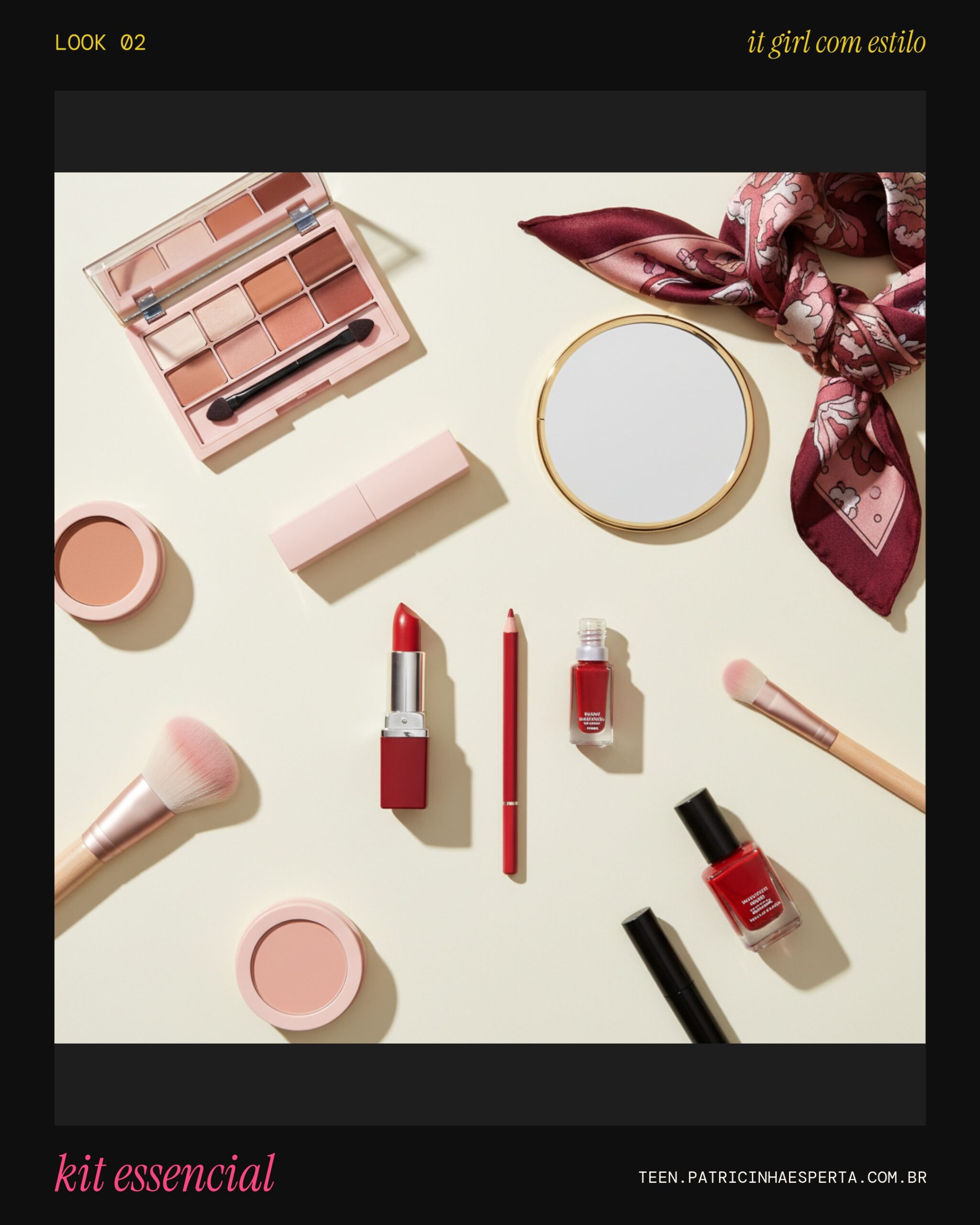 Look 2: Kit Essencial Cherry Red