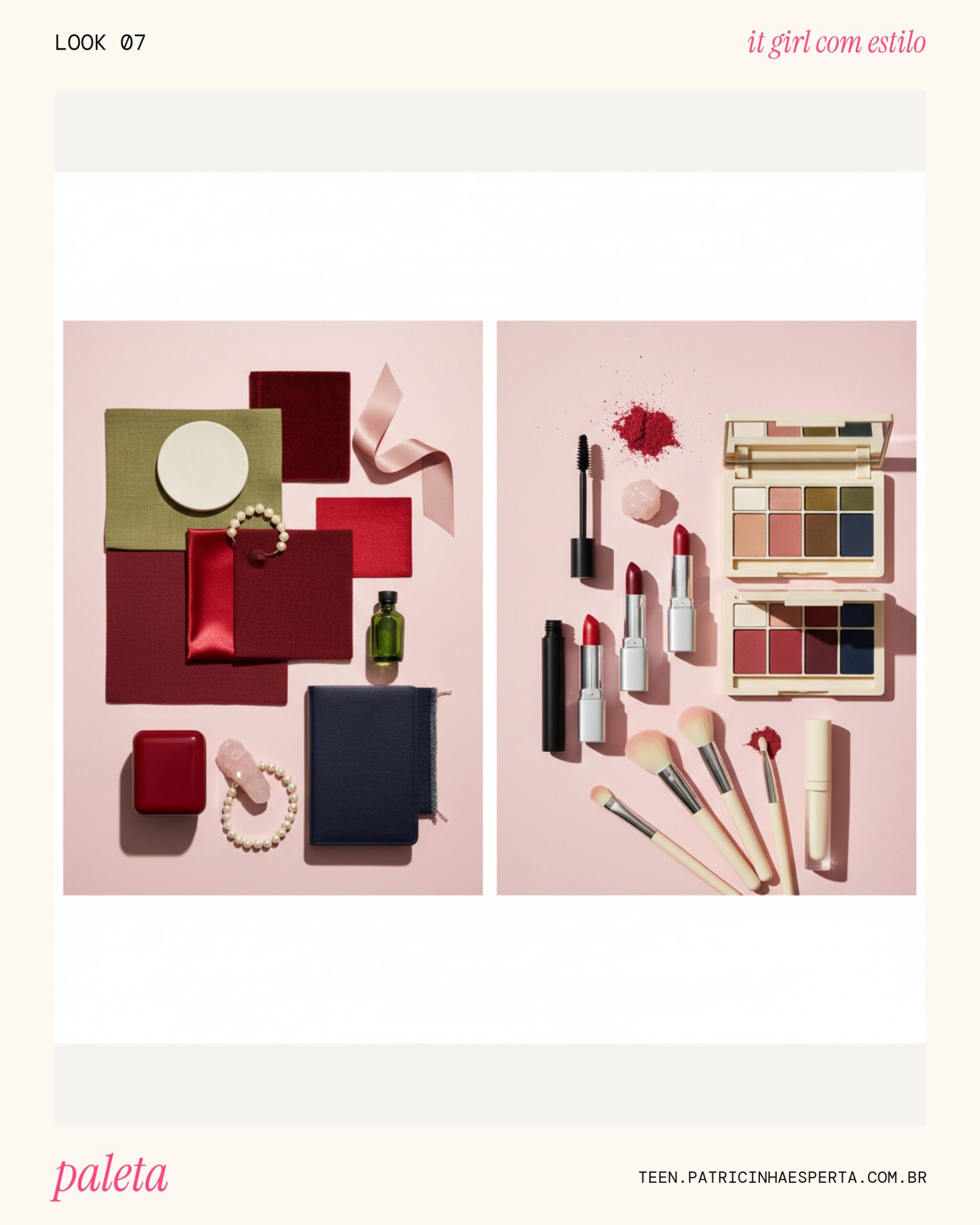 Look 7: Paleta de Cores Cherry Red