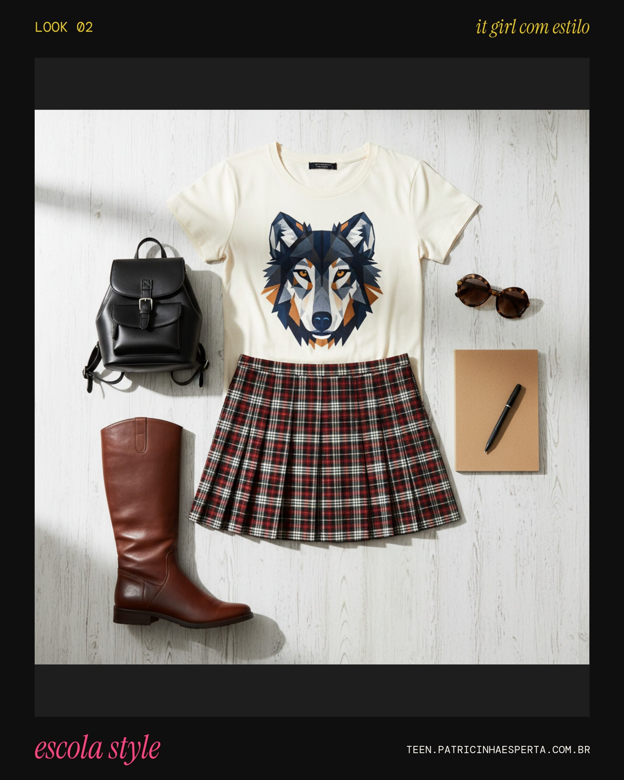 Look 2: Vibe Escolar Descolada