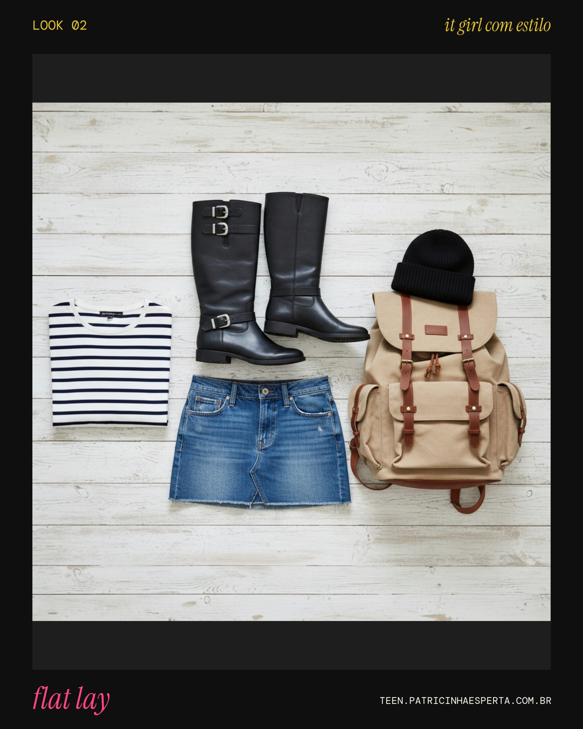 Look 2: Flat Lay Escolar