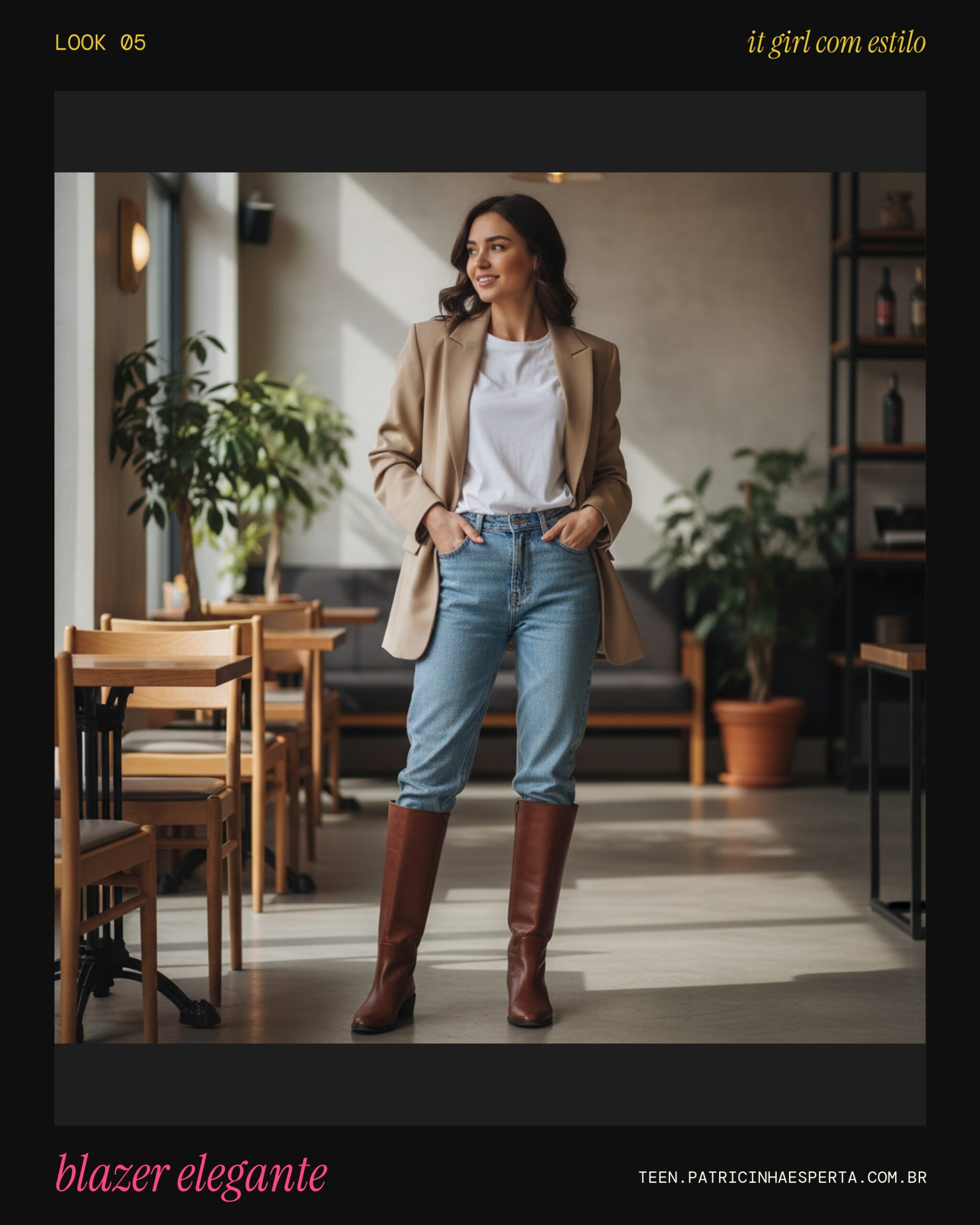 Look 5: Calça Jeans e Blazer