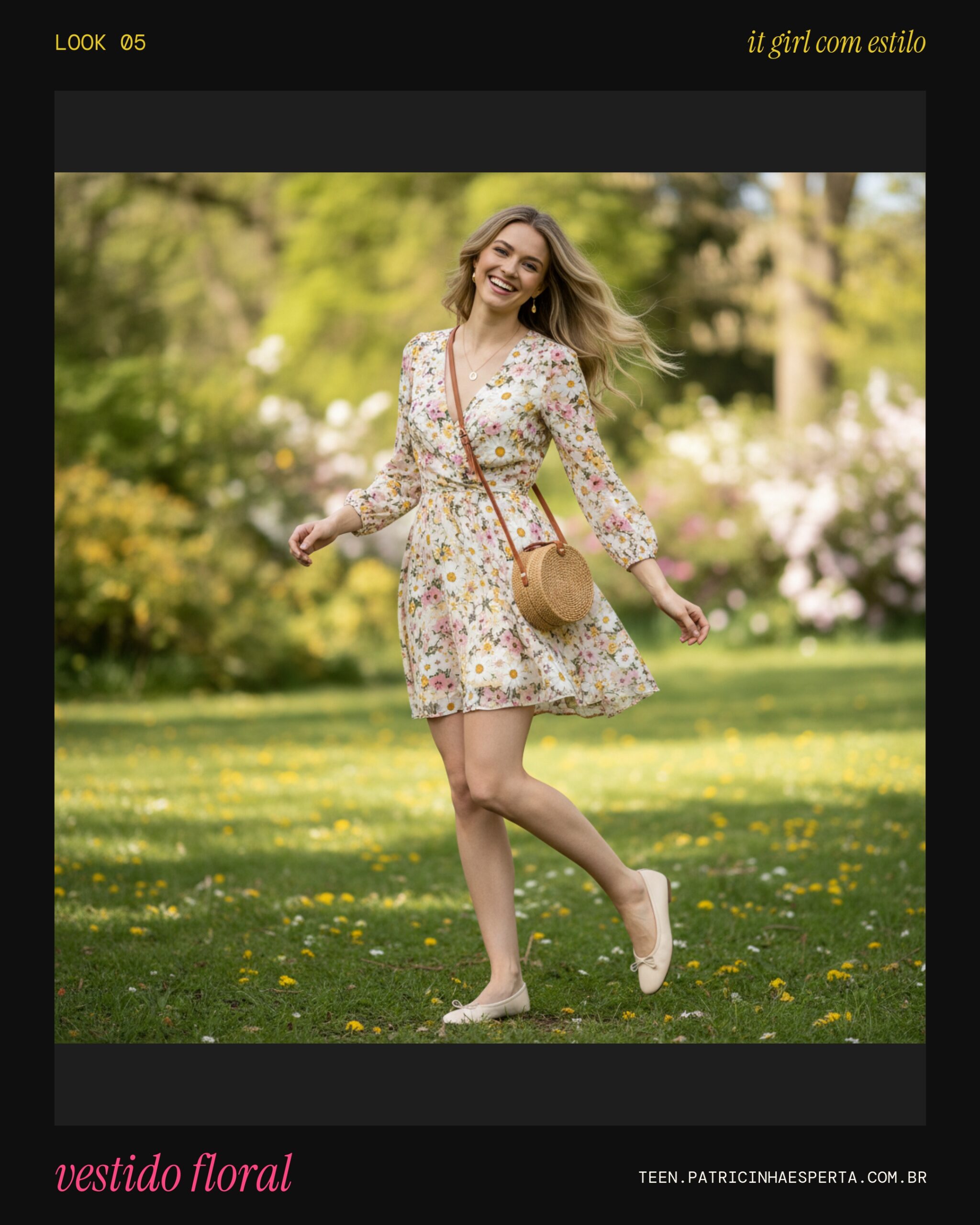 Look 5: Vestido Leve e Acessórios