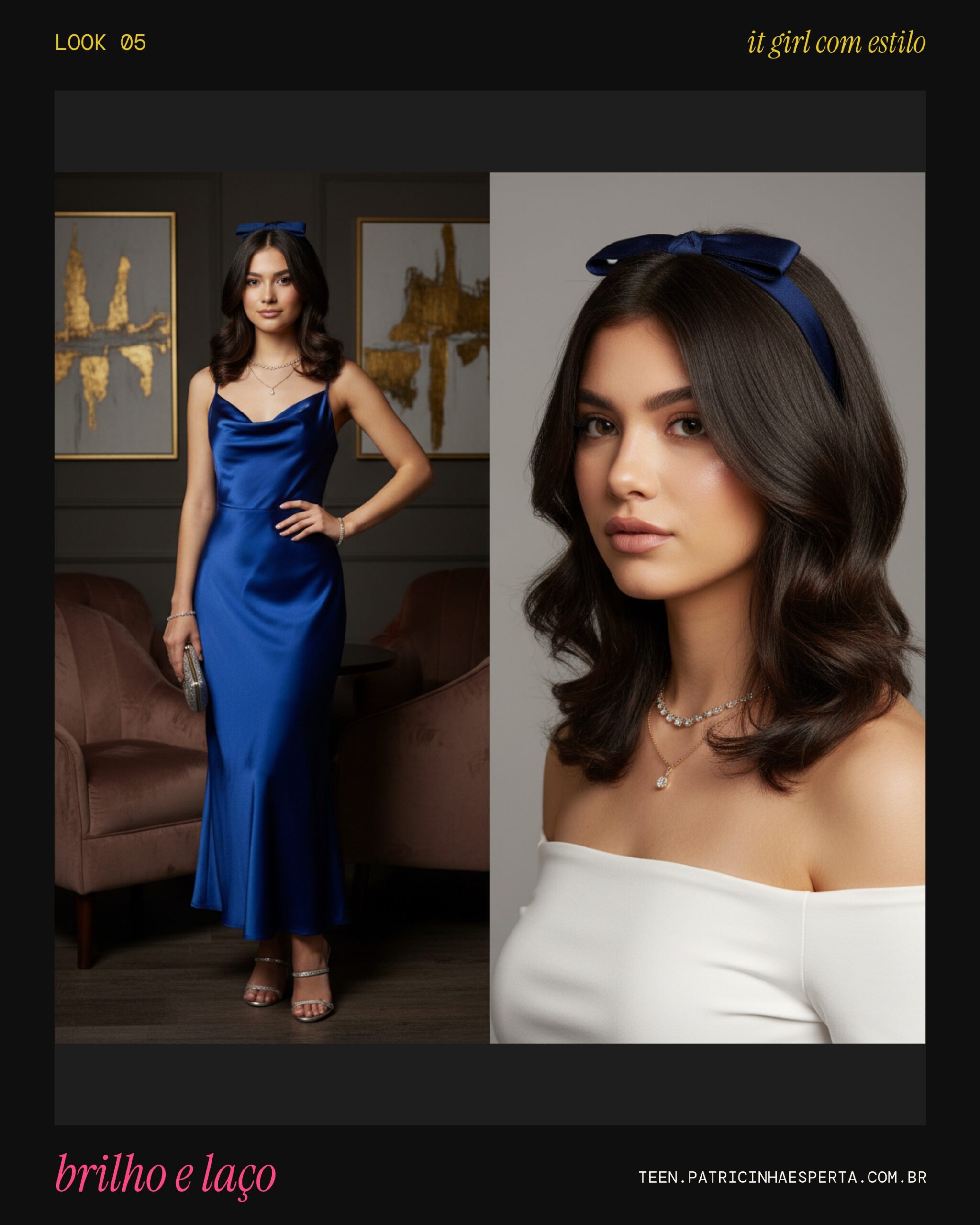 Look 5: Glam Noturno Coquette
