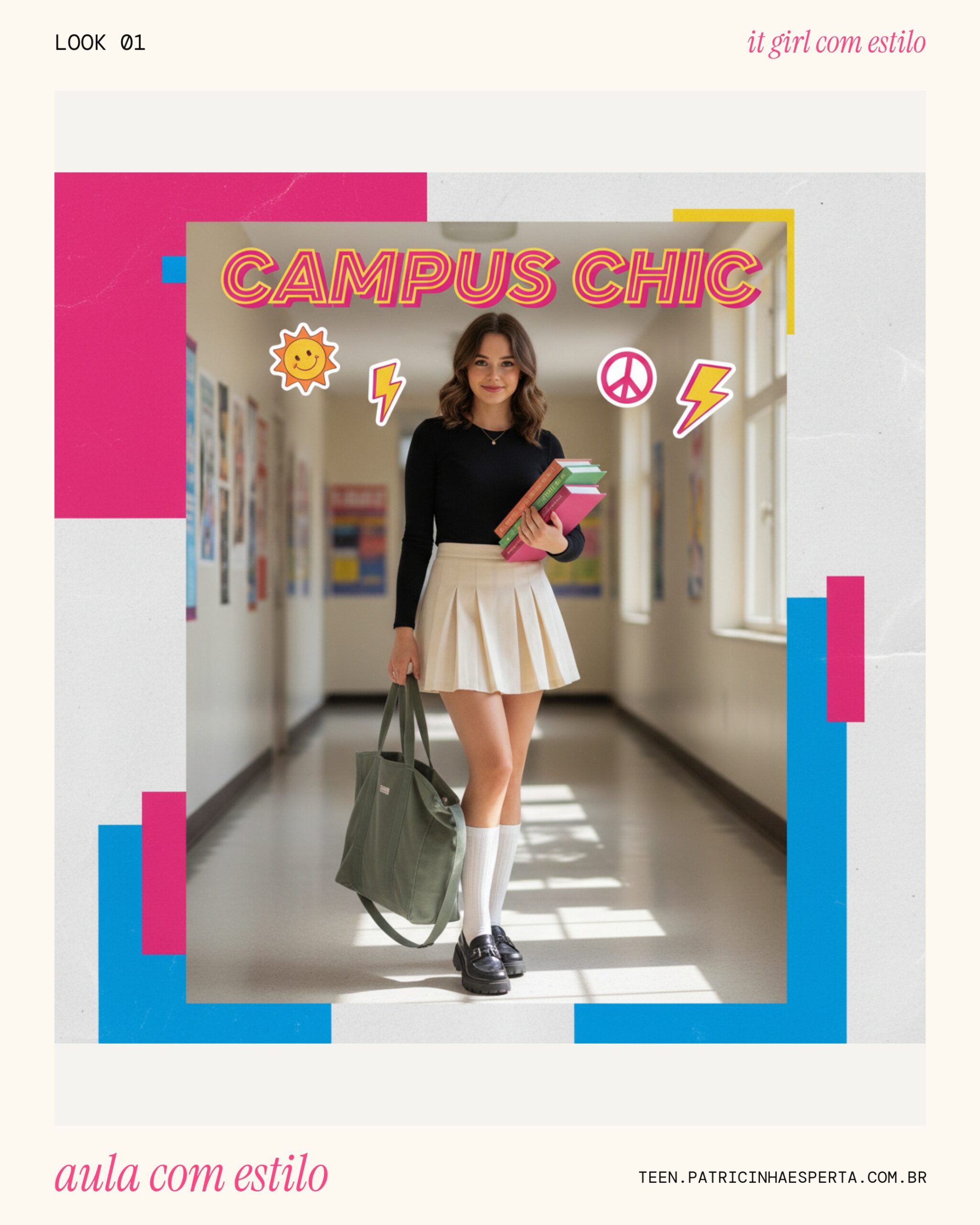 Look 1: POV: Dia de Aula com Estilo