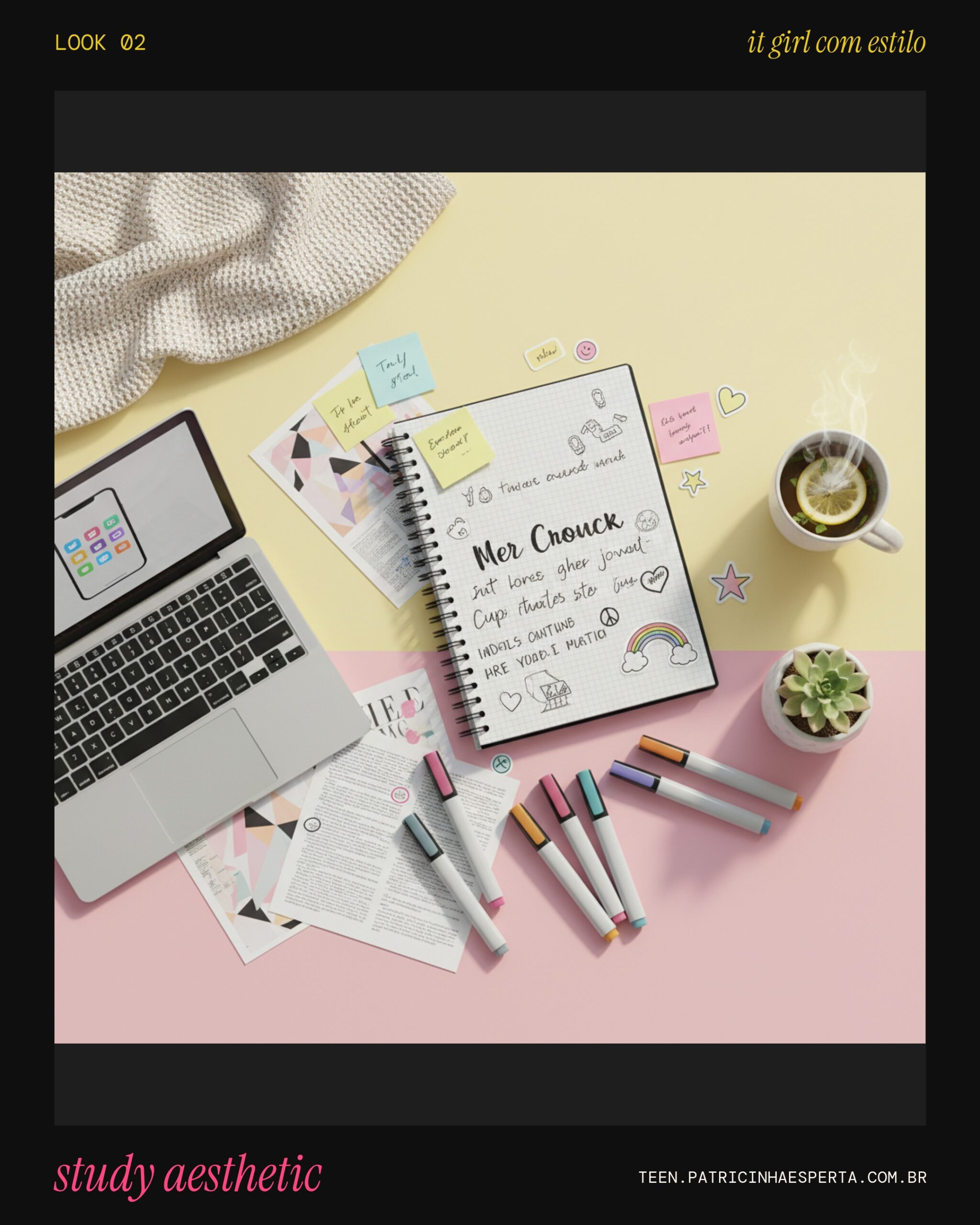 Look 2: POV: Study Aesthetic Goals