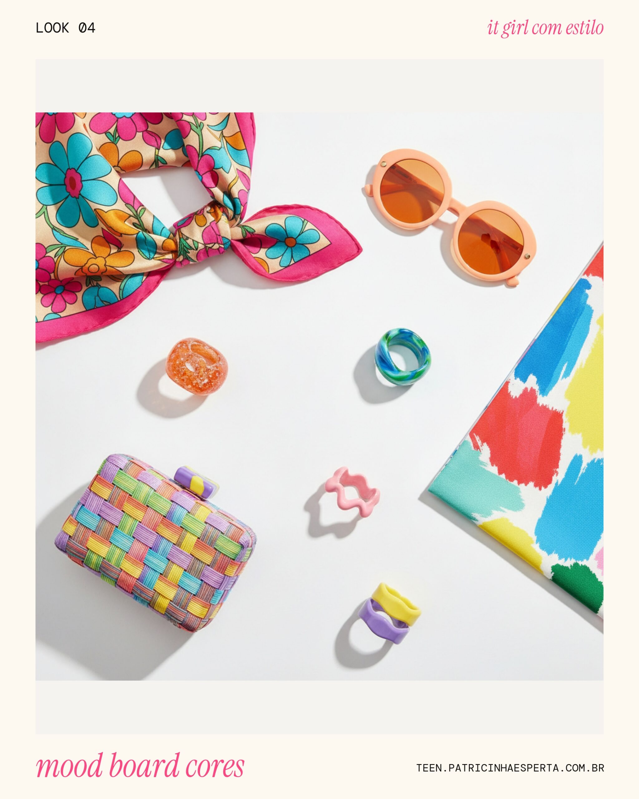 Look 4: Mood Board Cores Vibrantes