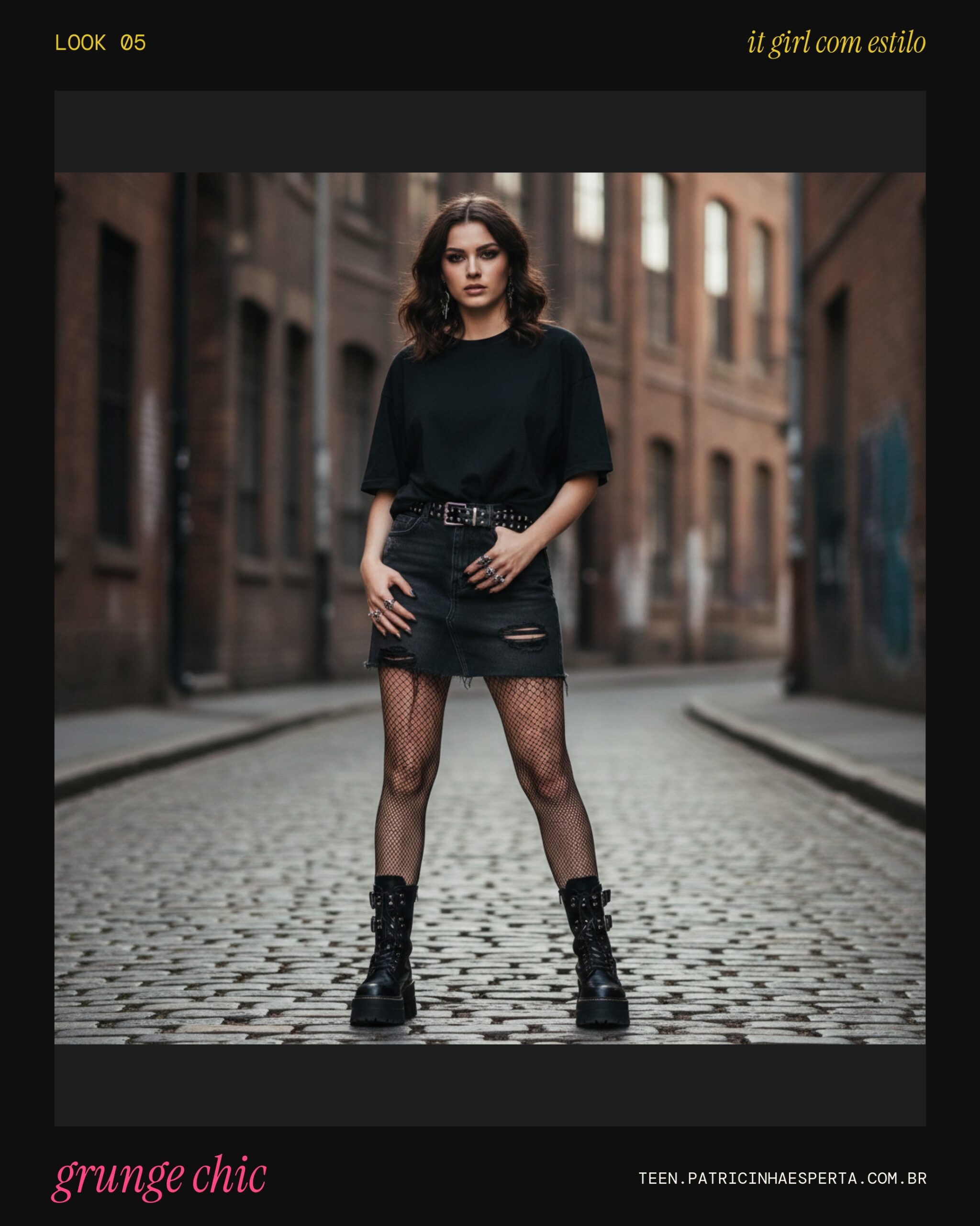 Look 5: Grunge Chic Atualizado