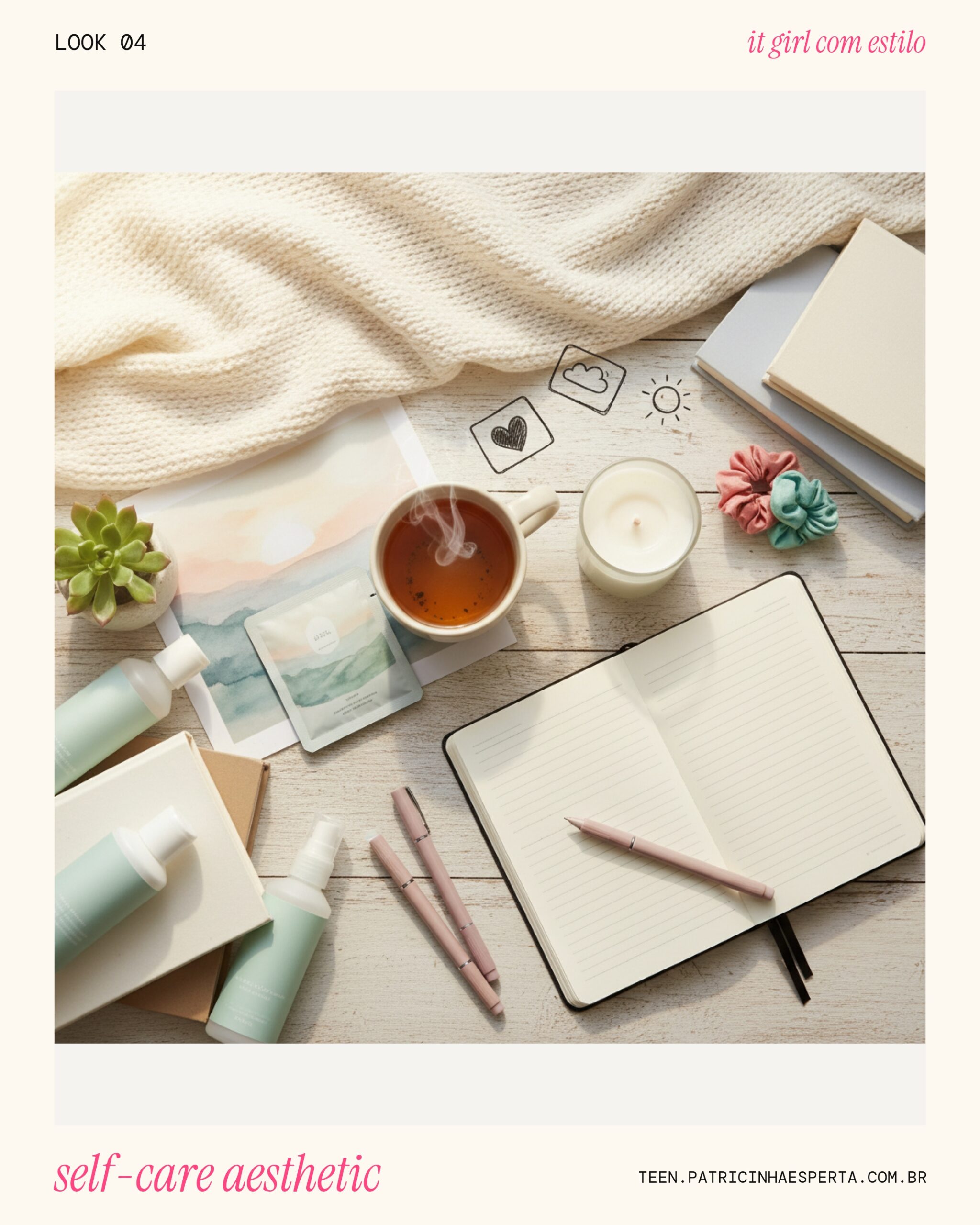 Look 4: Mood Board de Auto-Cuidado
