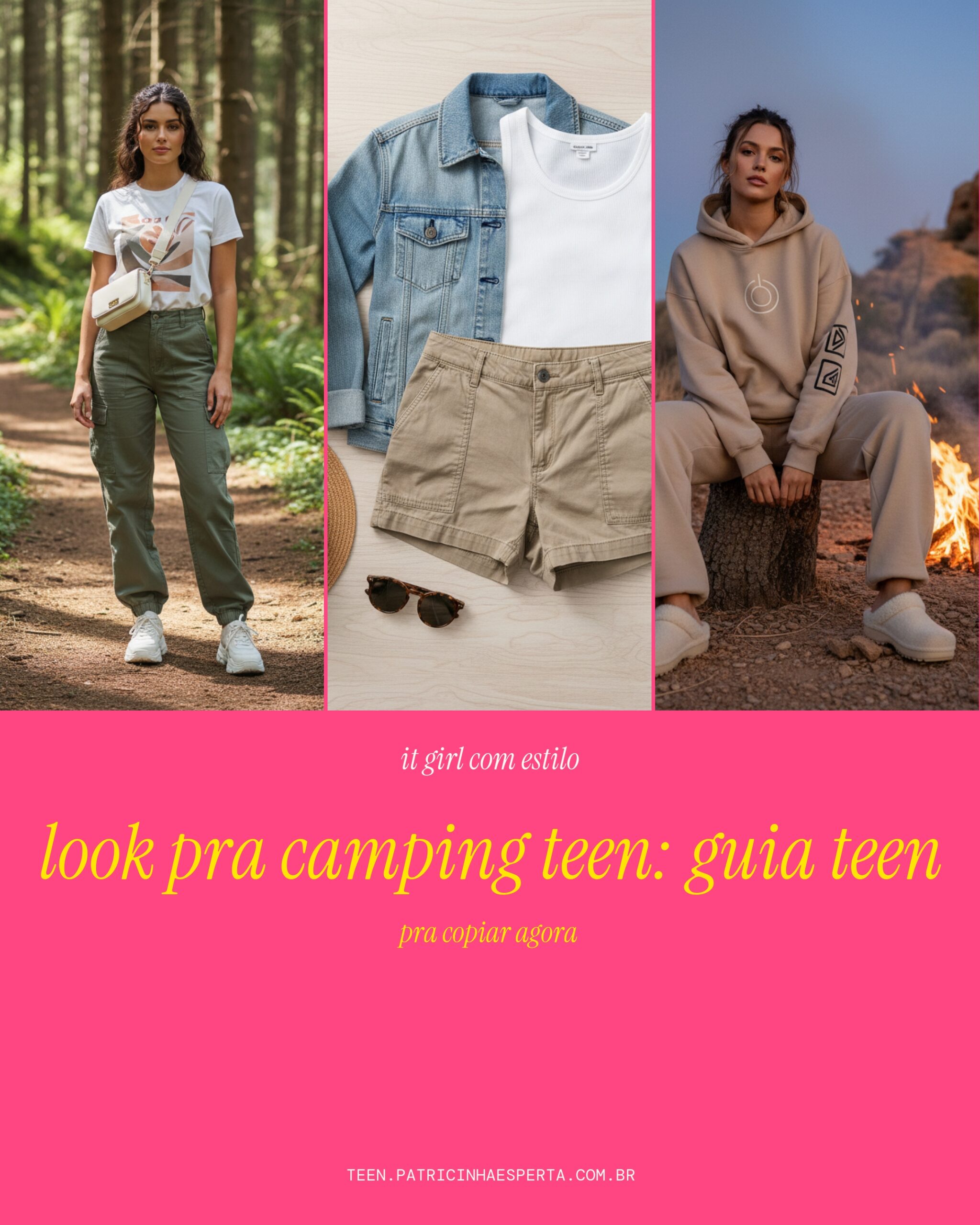 look pra camping teen: guia teen