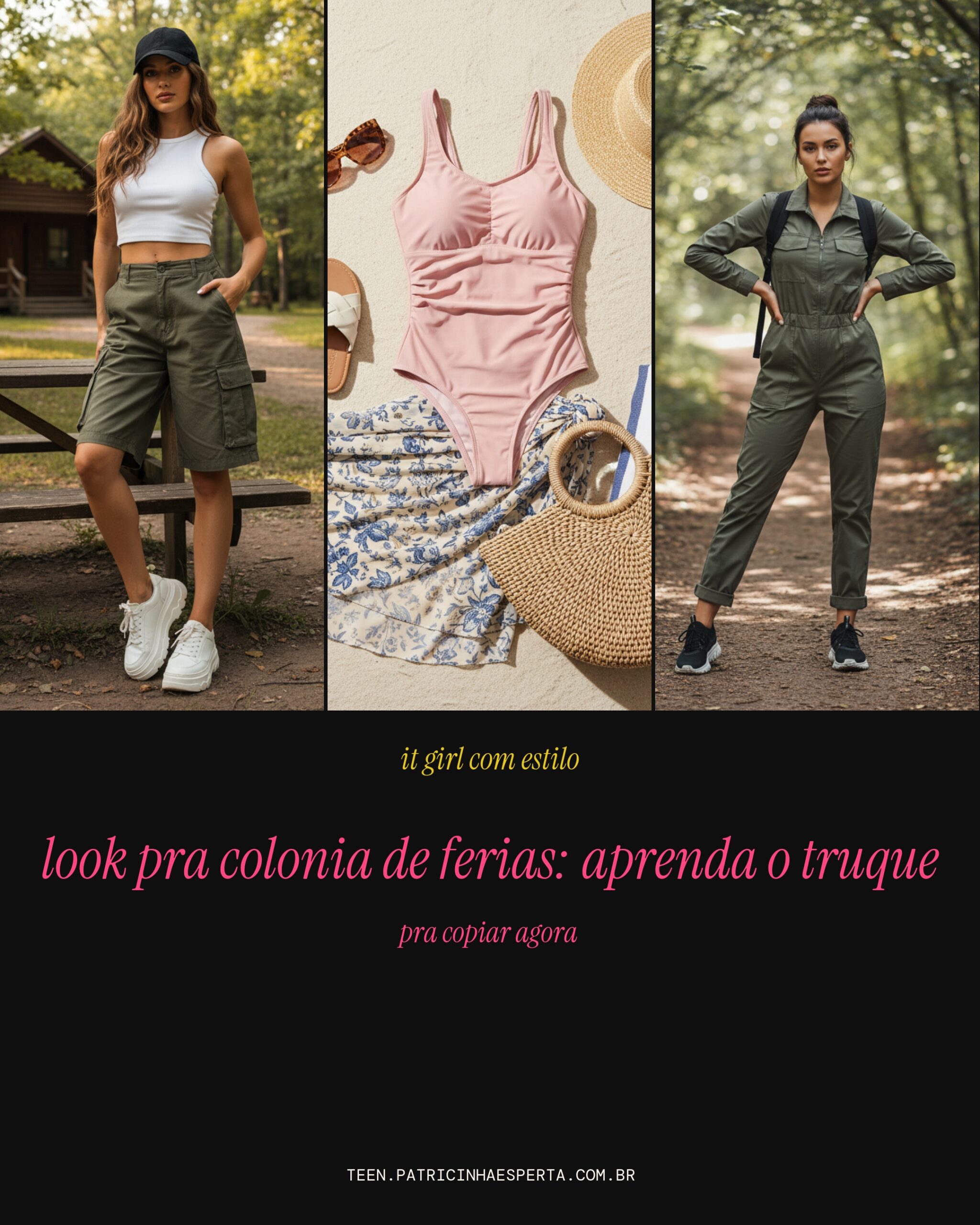 look pra colonia de ferias: aprenda o truque