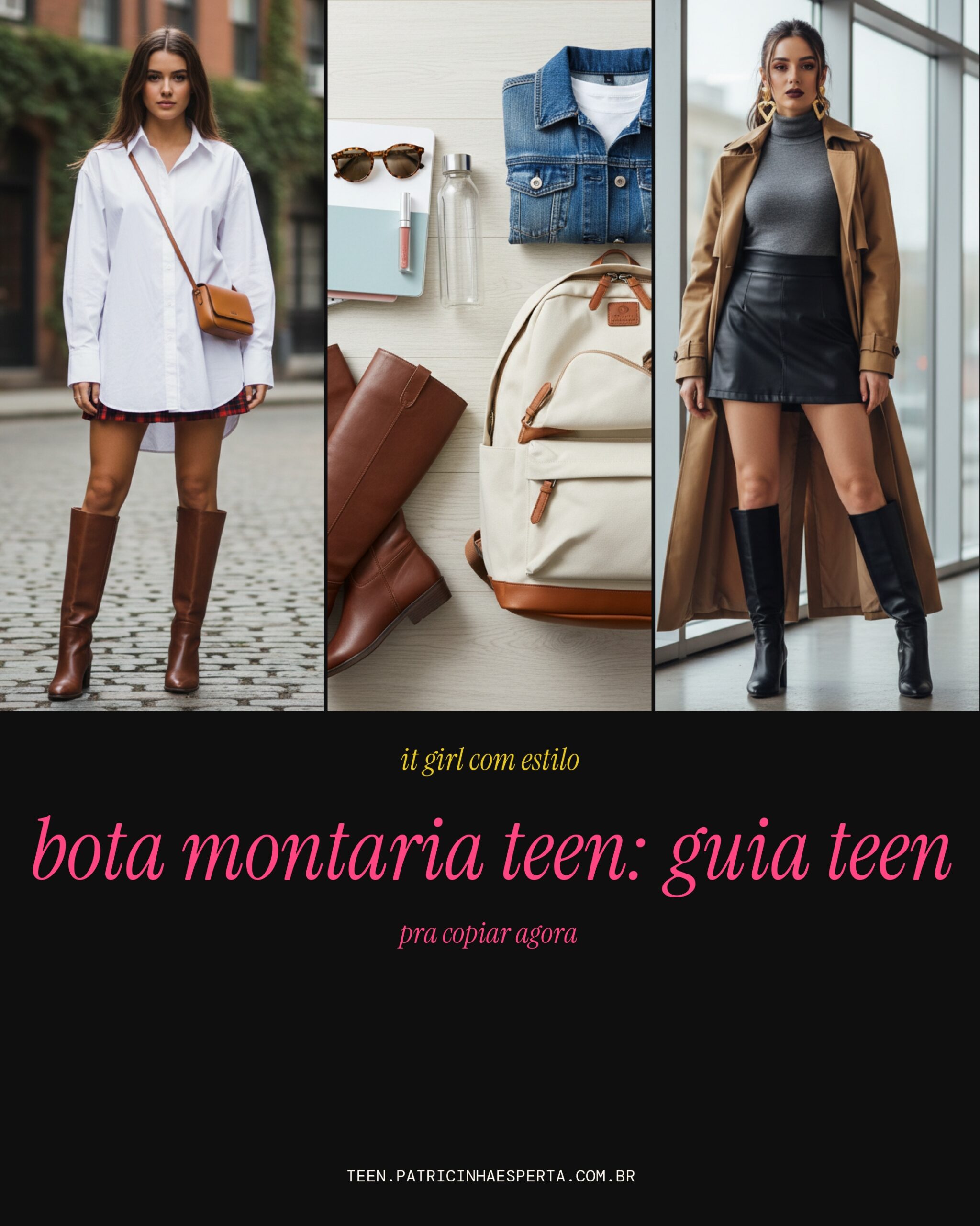 bota montaria teen: guia teen