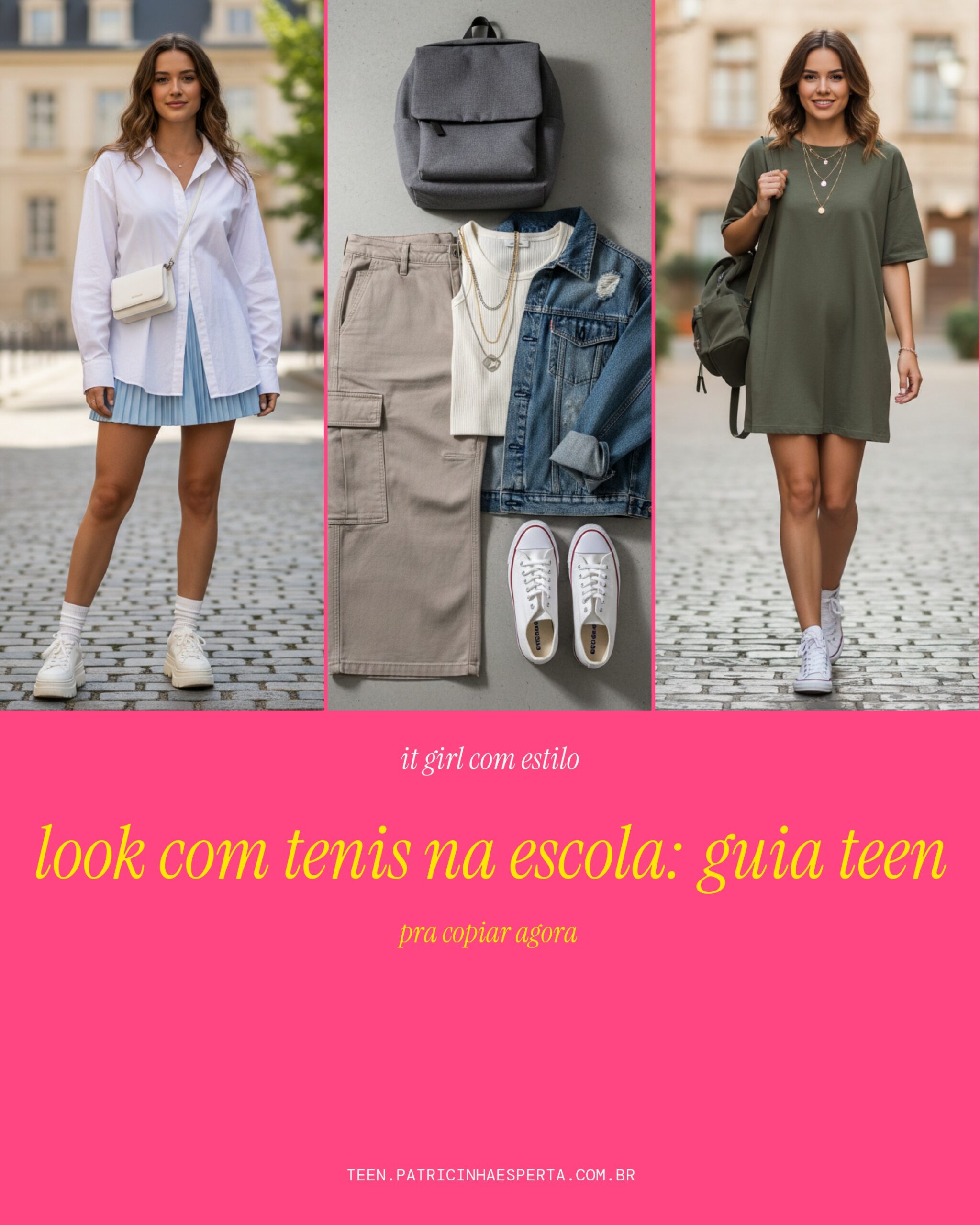 look com tenis na escola: guia teen