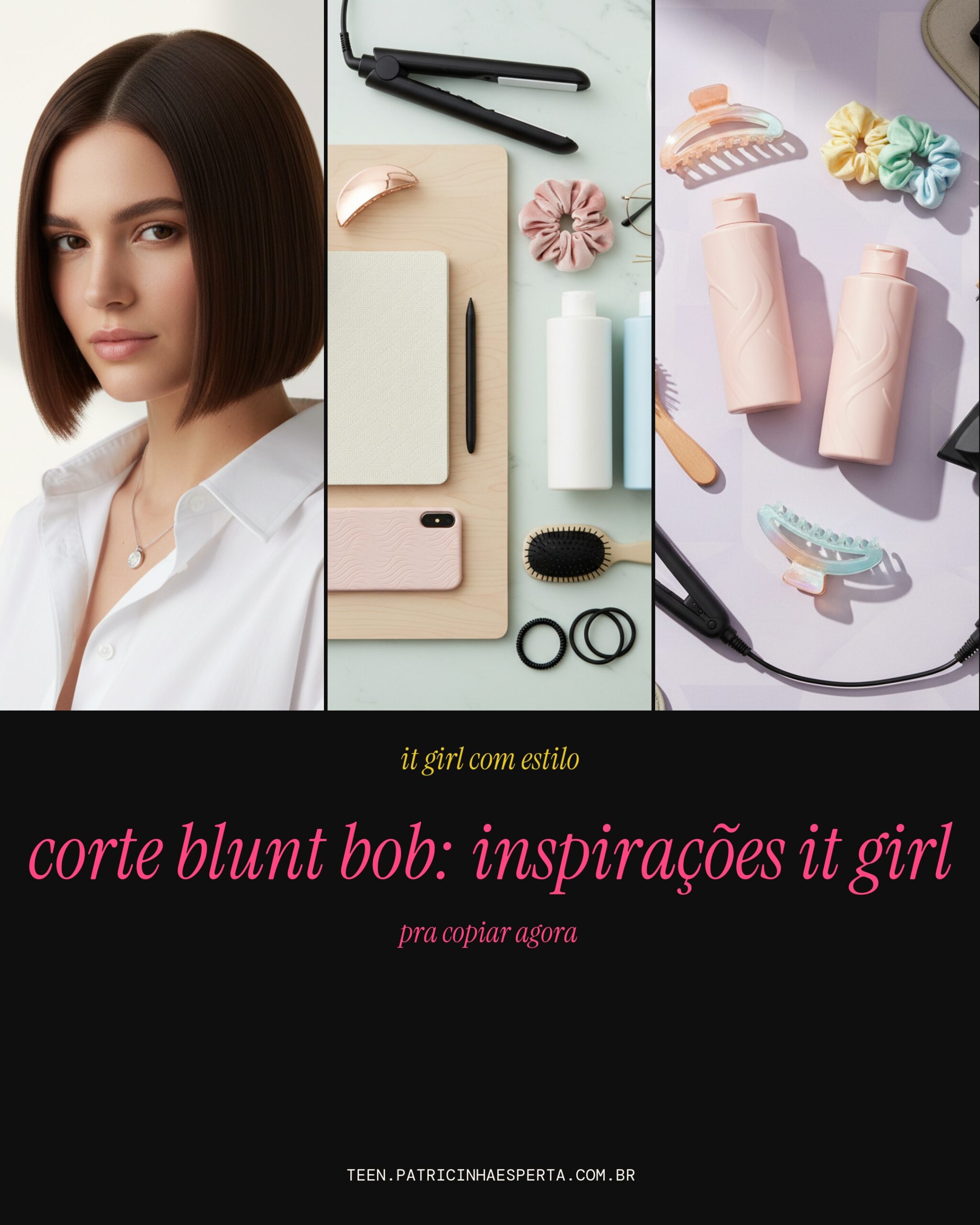 corte blunt bob: inspiracoes it girl