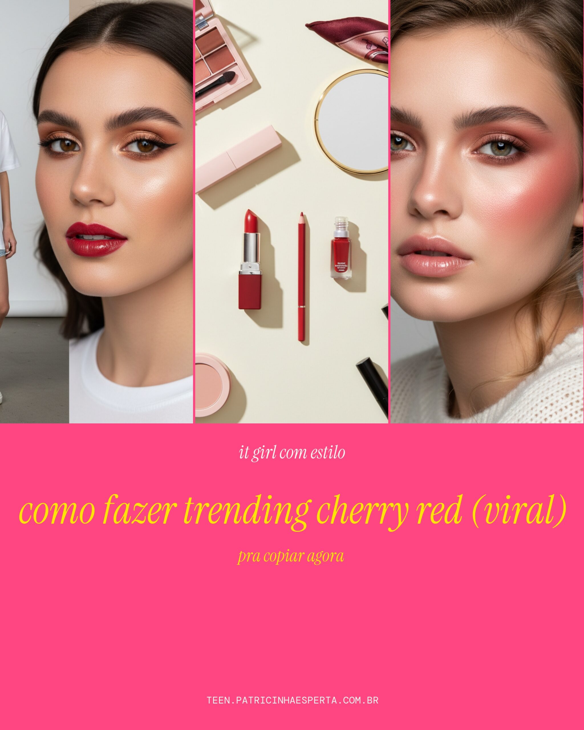Como fazer trending cherry red (viral)