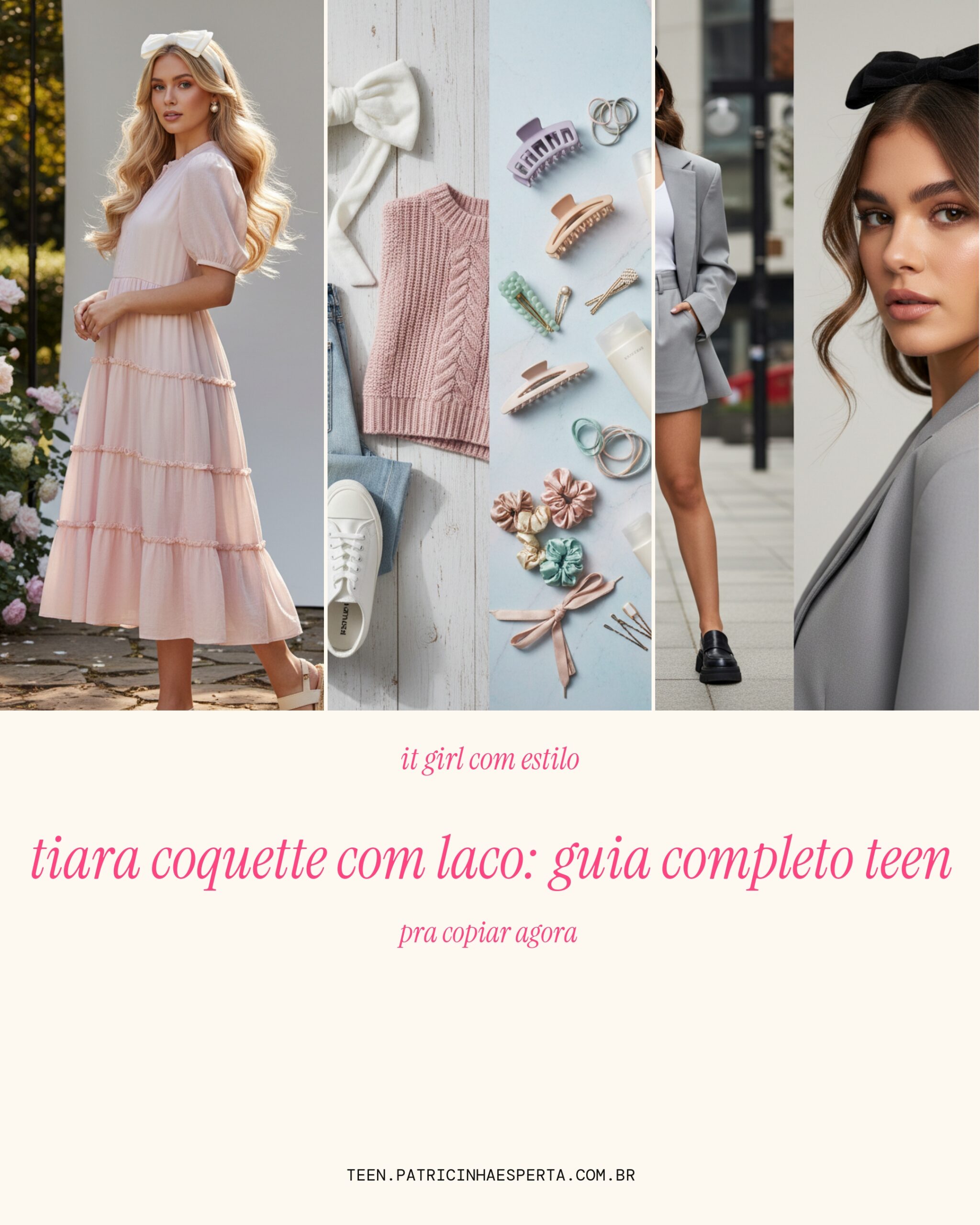 tiara coquette com laco: guia completo teen