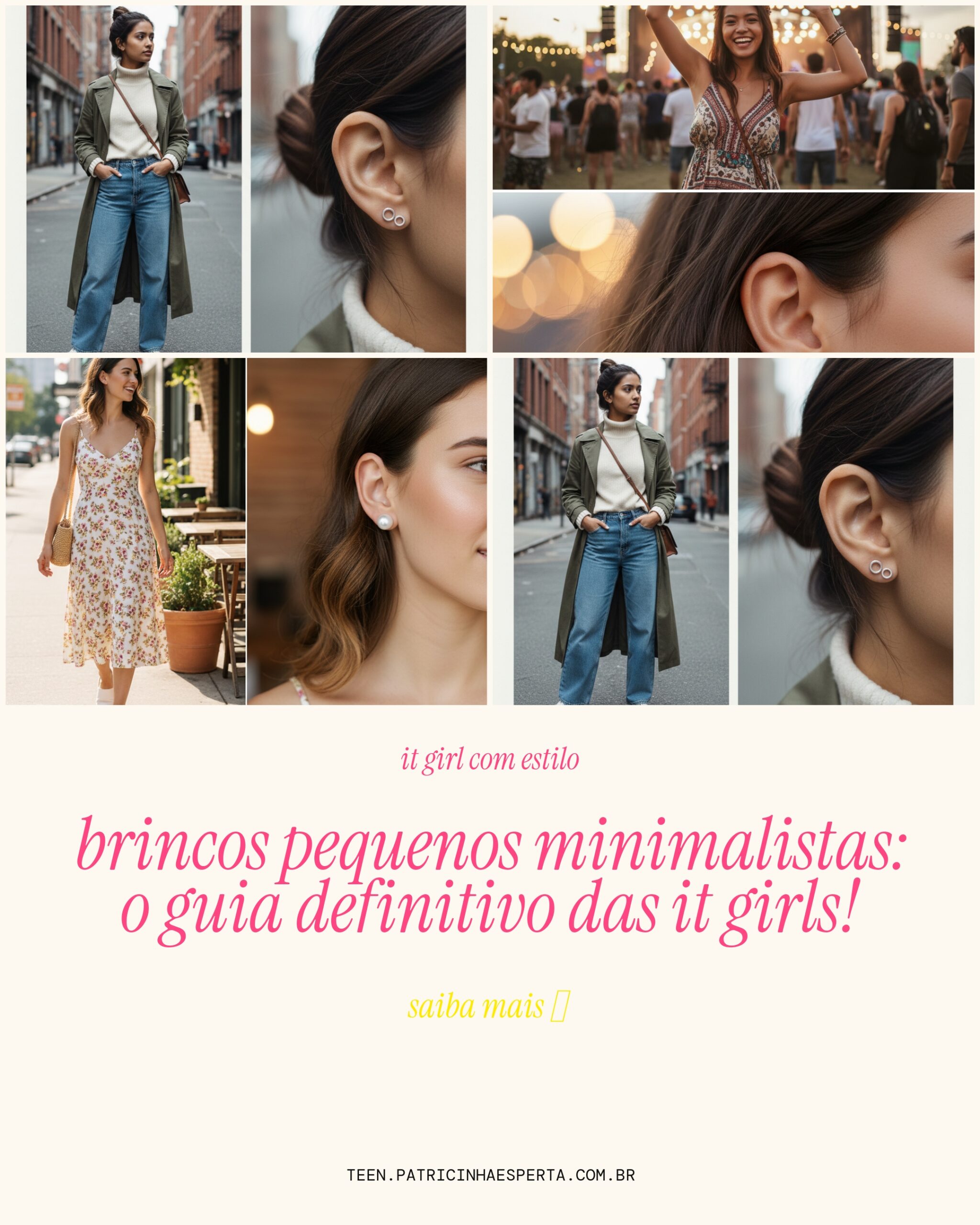 brincos pequenos minimalistas: guia teen completo